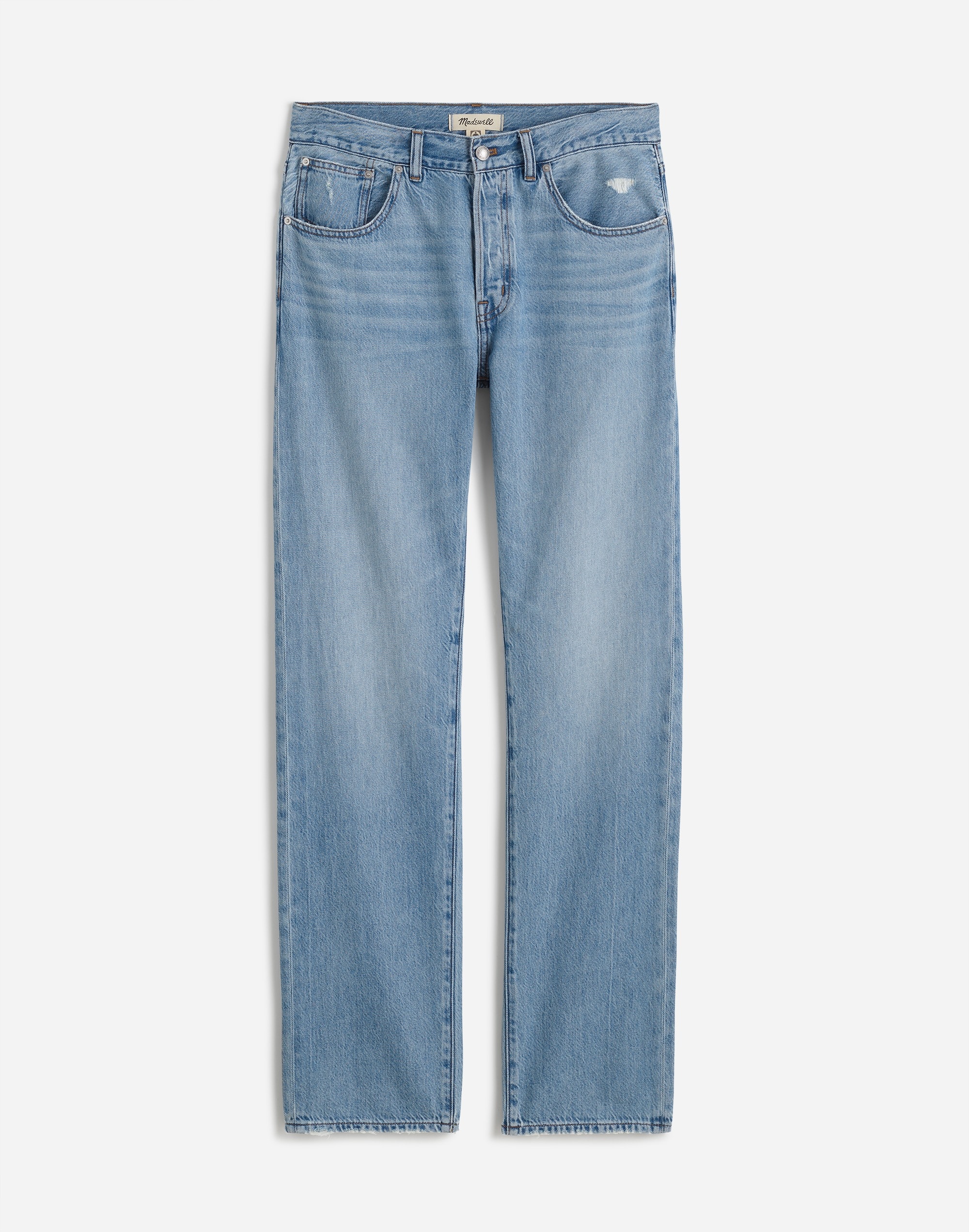 The Petite Dean Easy Straight Jean Northridge Wash: Airy Denim Edition | Madewell