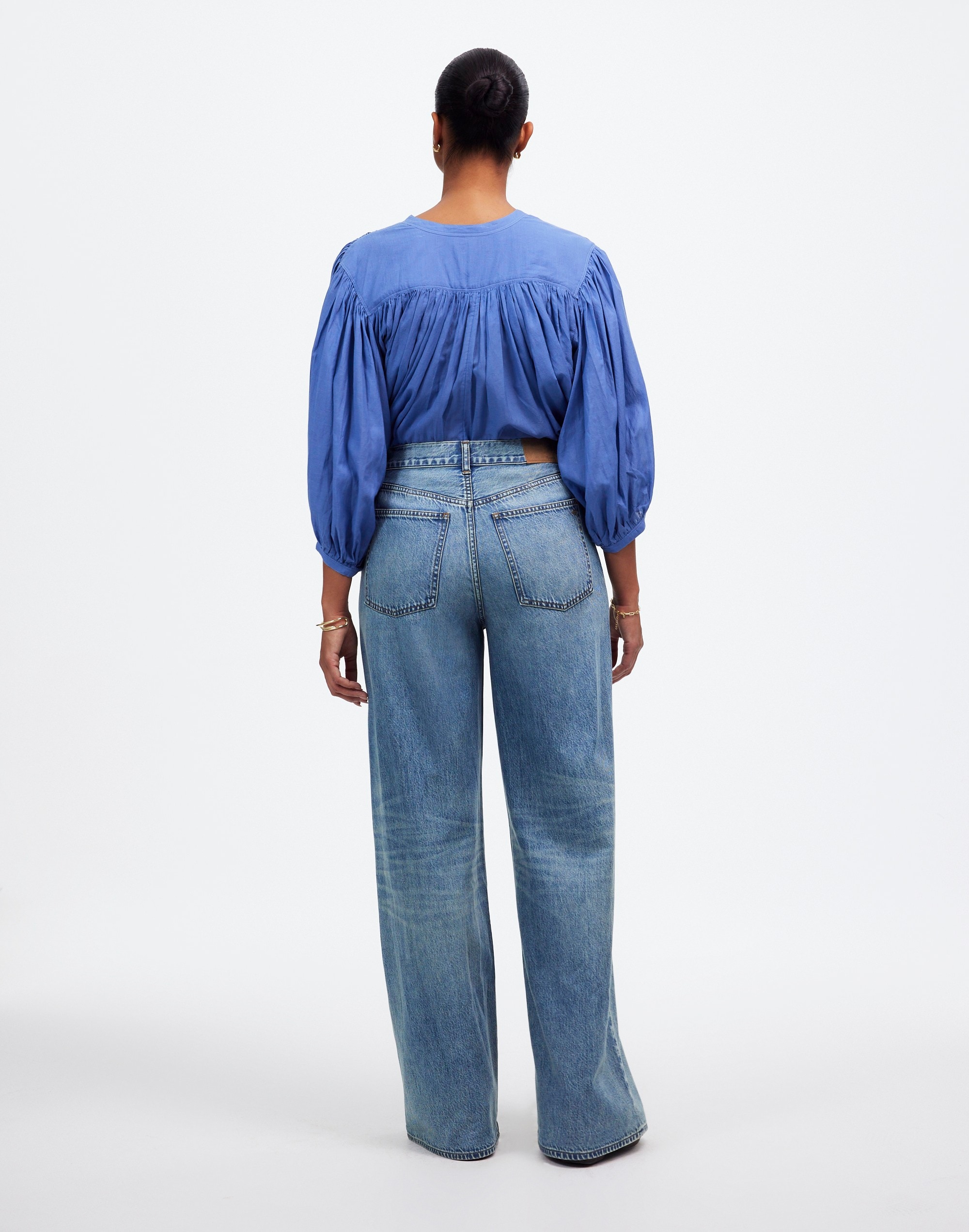 Curvy Superwide-Leg Jeans Billings Wash | Madewell