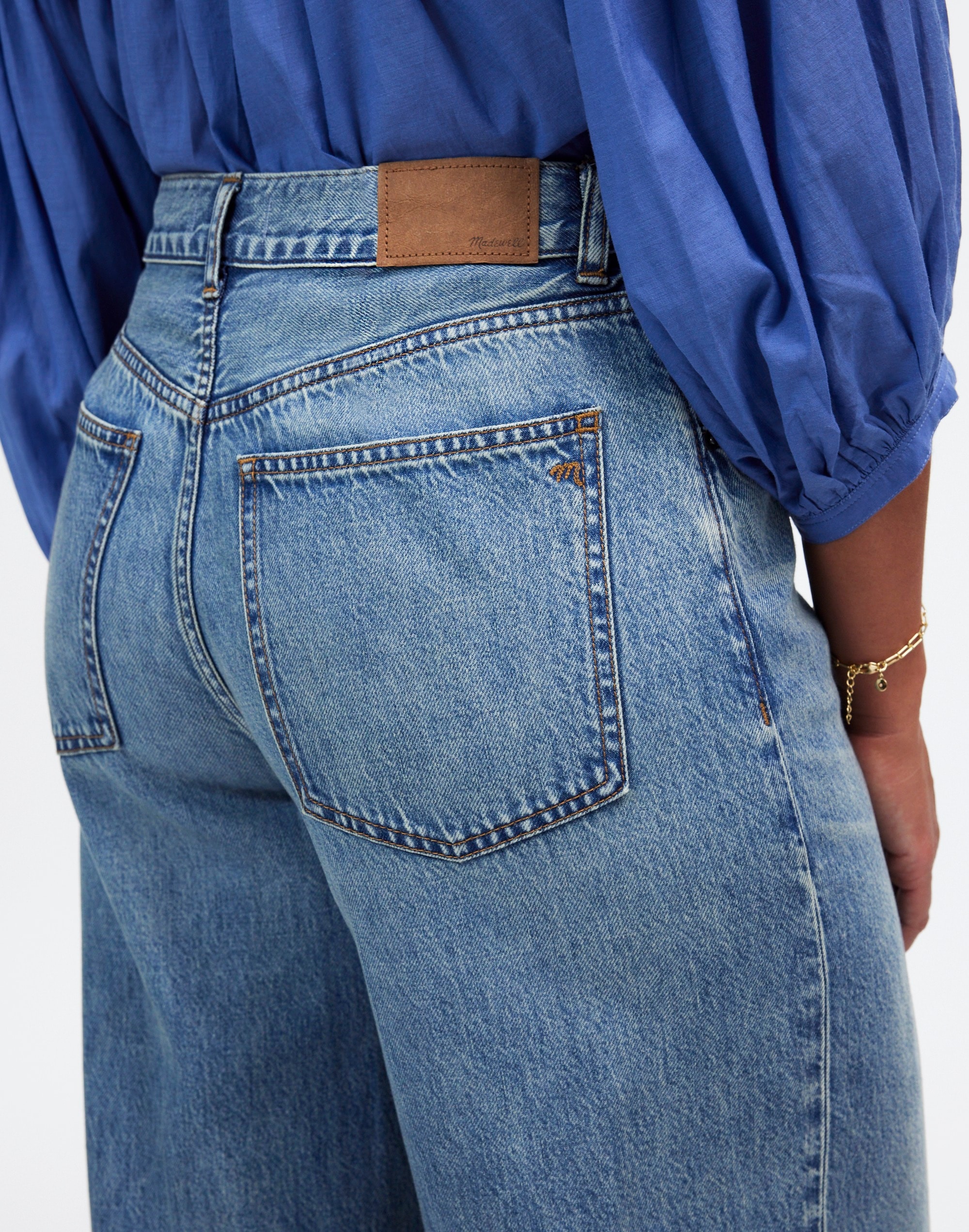 Curvy Superwide-Leg Jeans Billings Wash | Madewell