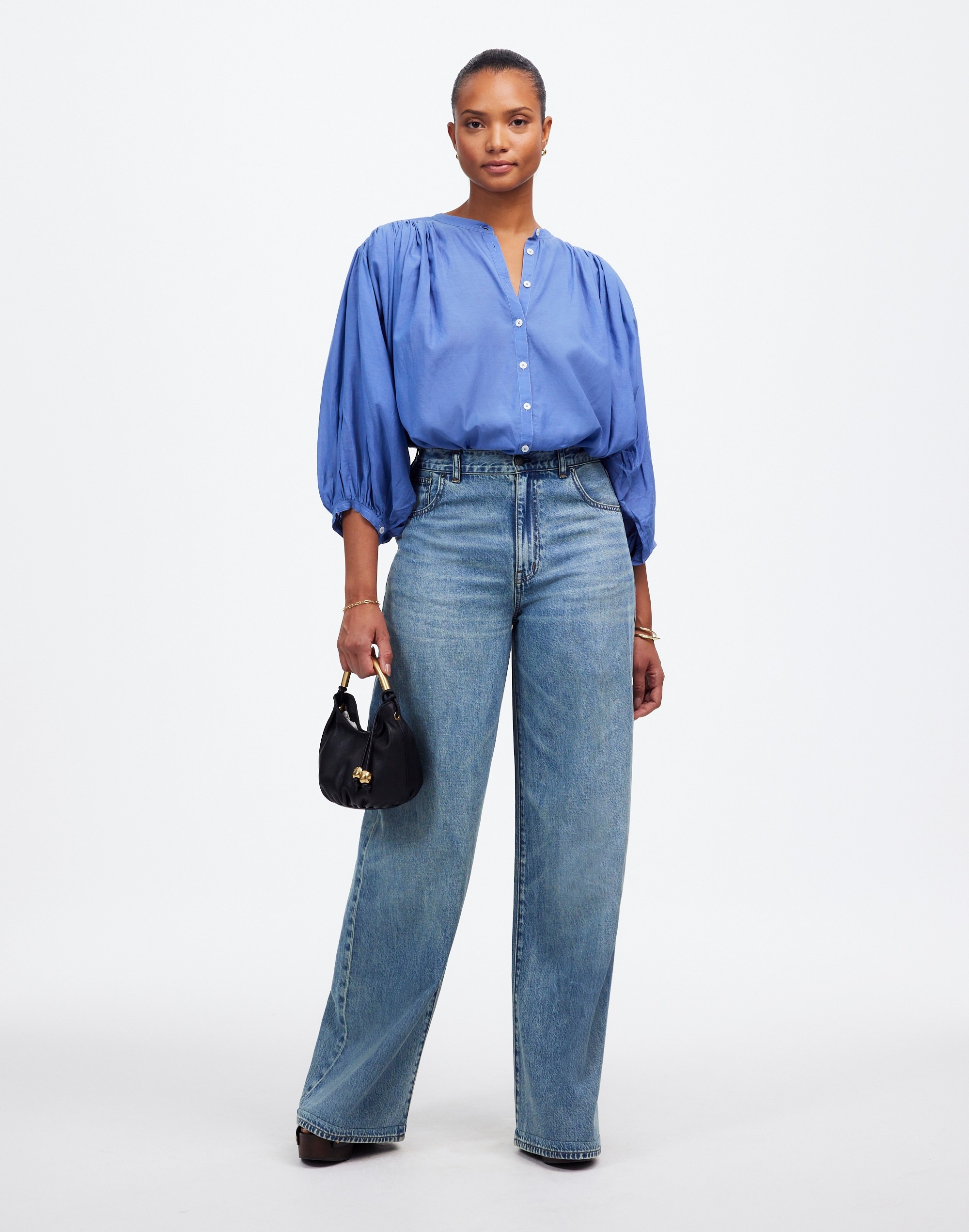 Curvy Superwide-Leg Jeans Billings Wash: Airy Denim Edition | Madewell