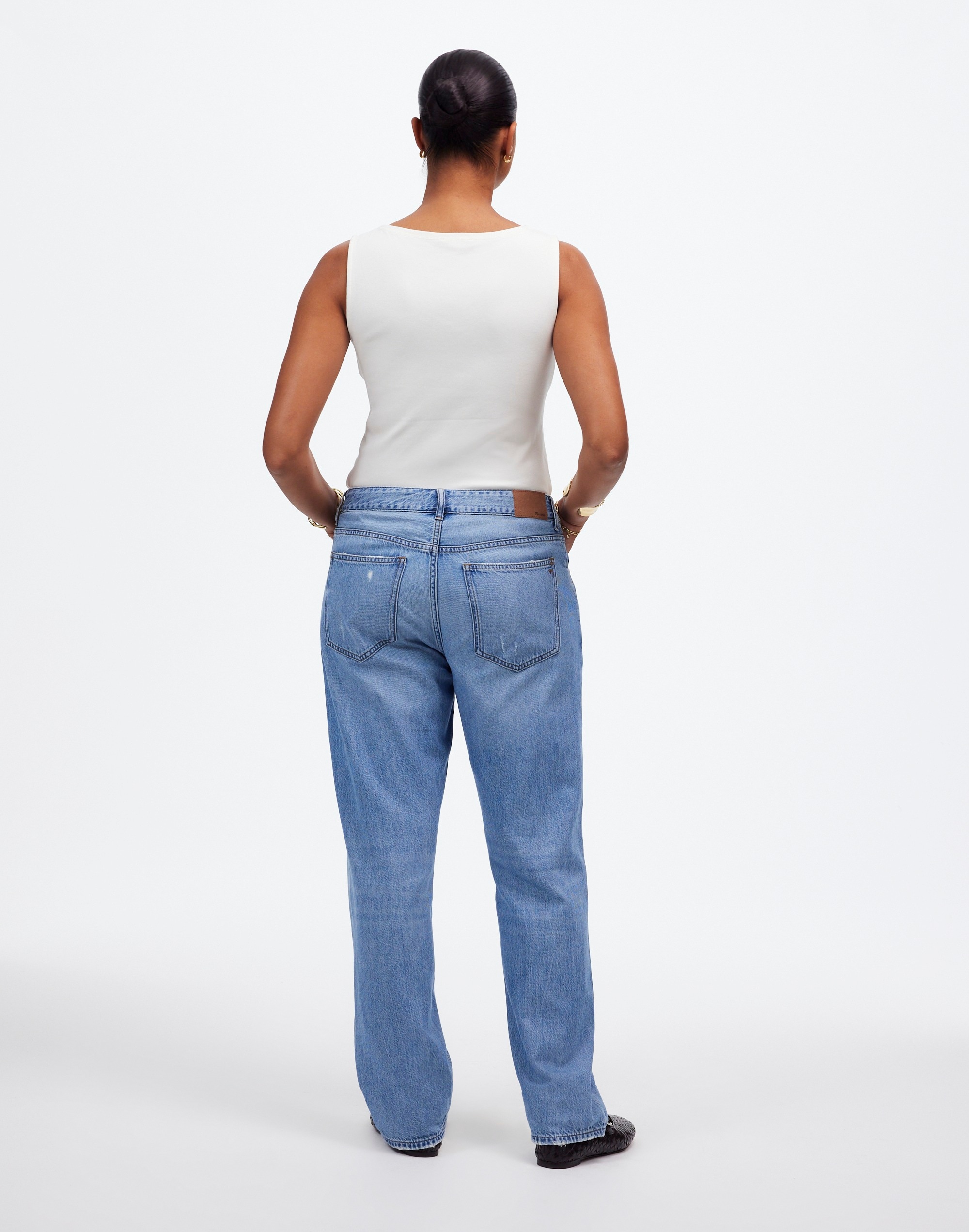 The Curvy Dean Easy Straight Jean Northridge Wash: Airy Denim Edition | Madewell