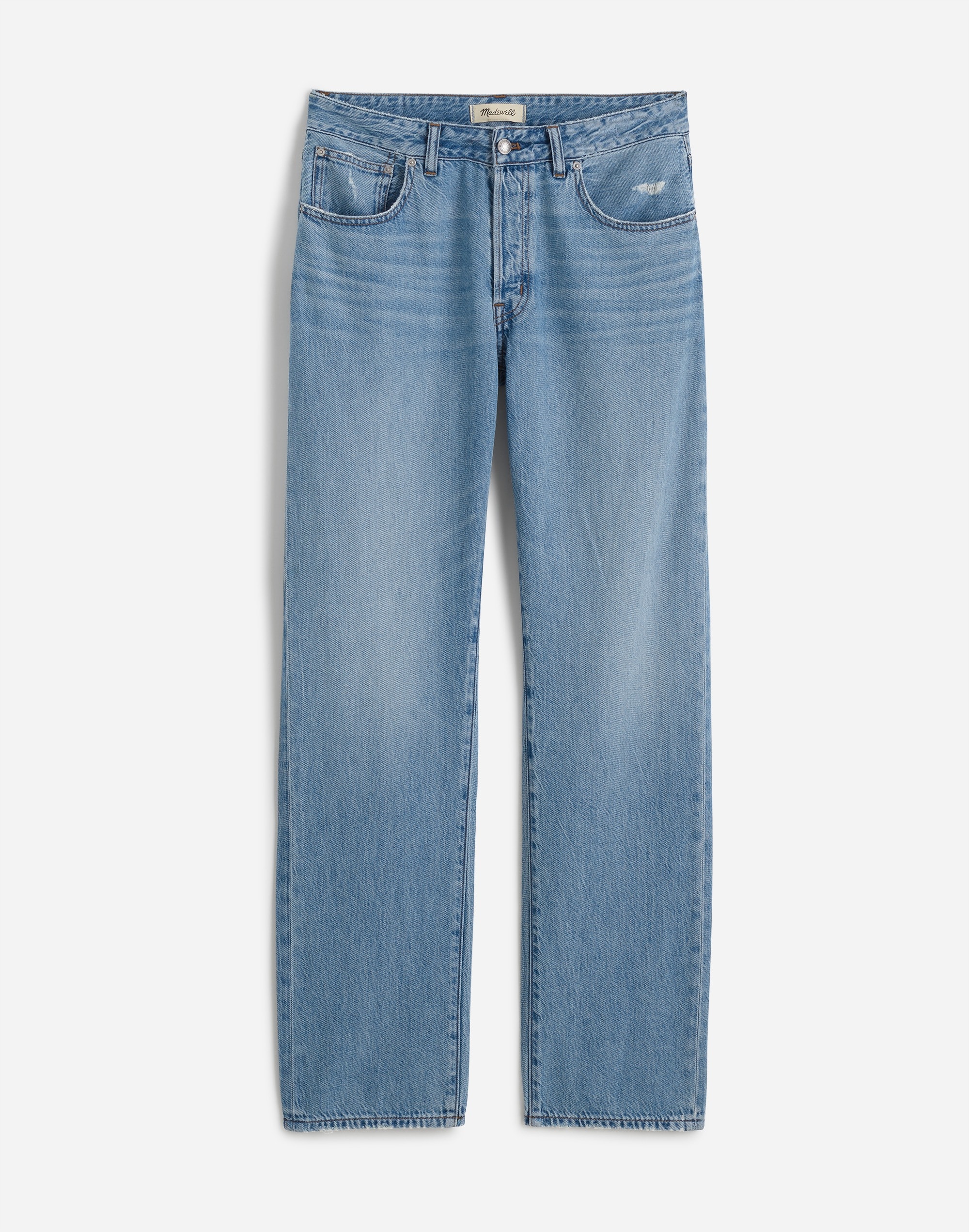 The Curvy Dean Easy Straight Jean Northridge Wash: Airy Denim Edition | Madewell