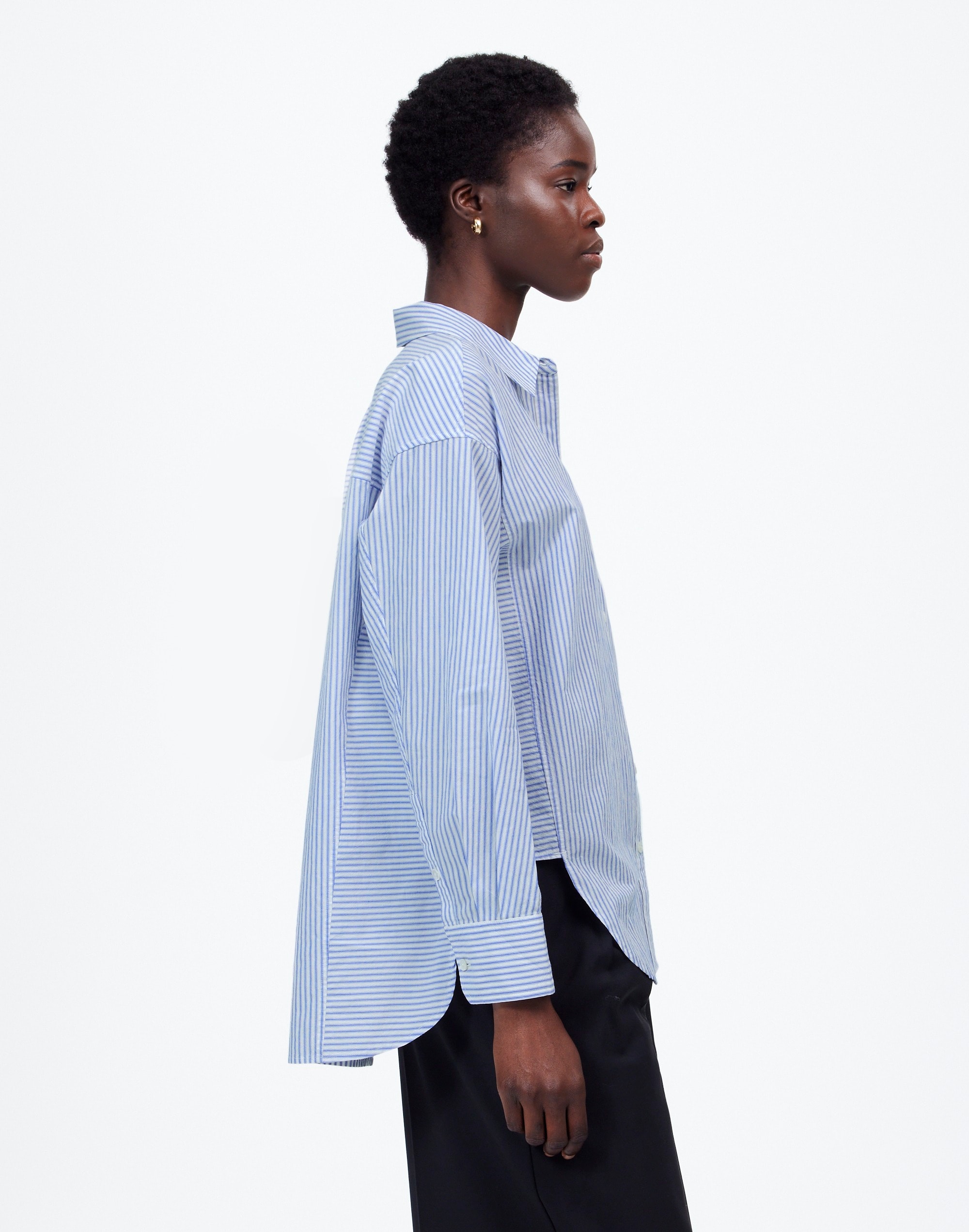 Poplin Side-Panel Shirt | Madewell