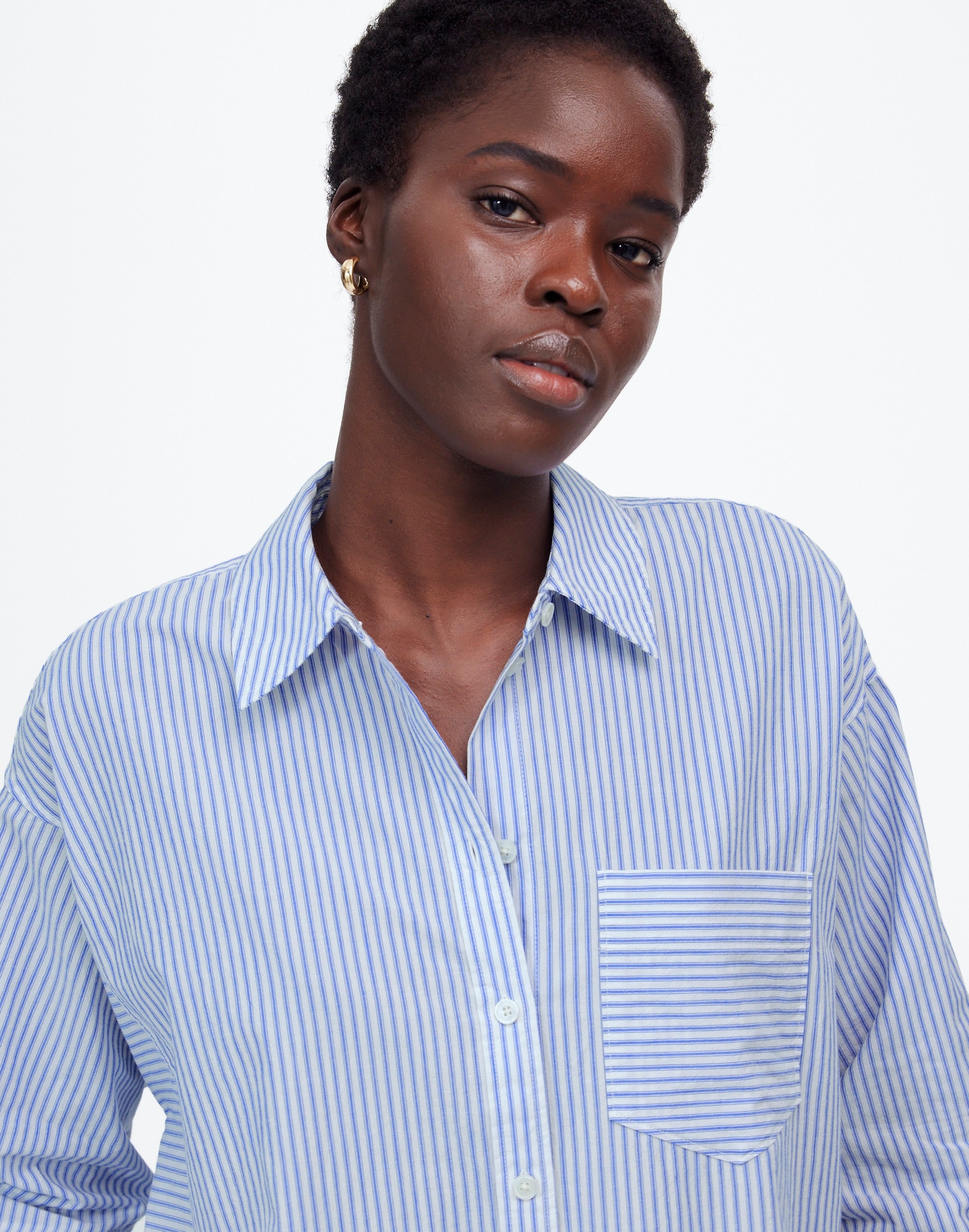 Poplin Side-Panel Shirt | Madewell