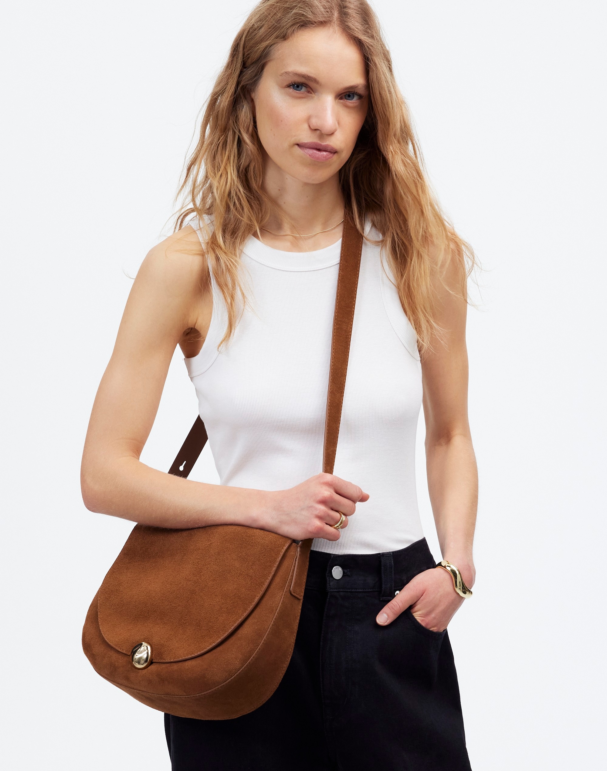 The Dakota Large Saddle Bag | Madewell