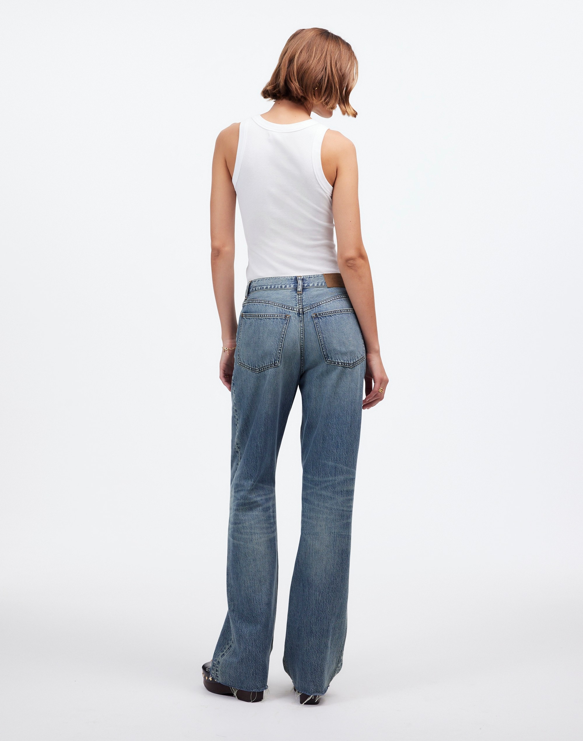 Pleated Low-Slung Baggy Jean Billings Wash: Airy Denim Edition | Madewell