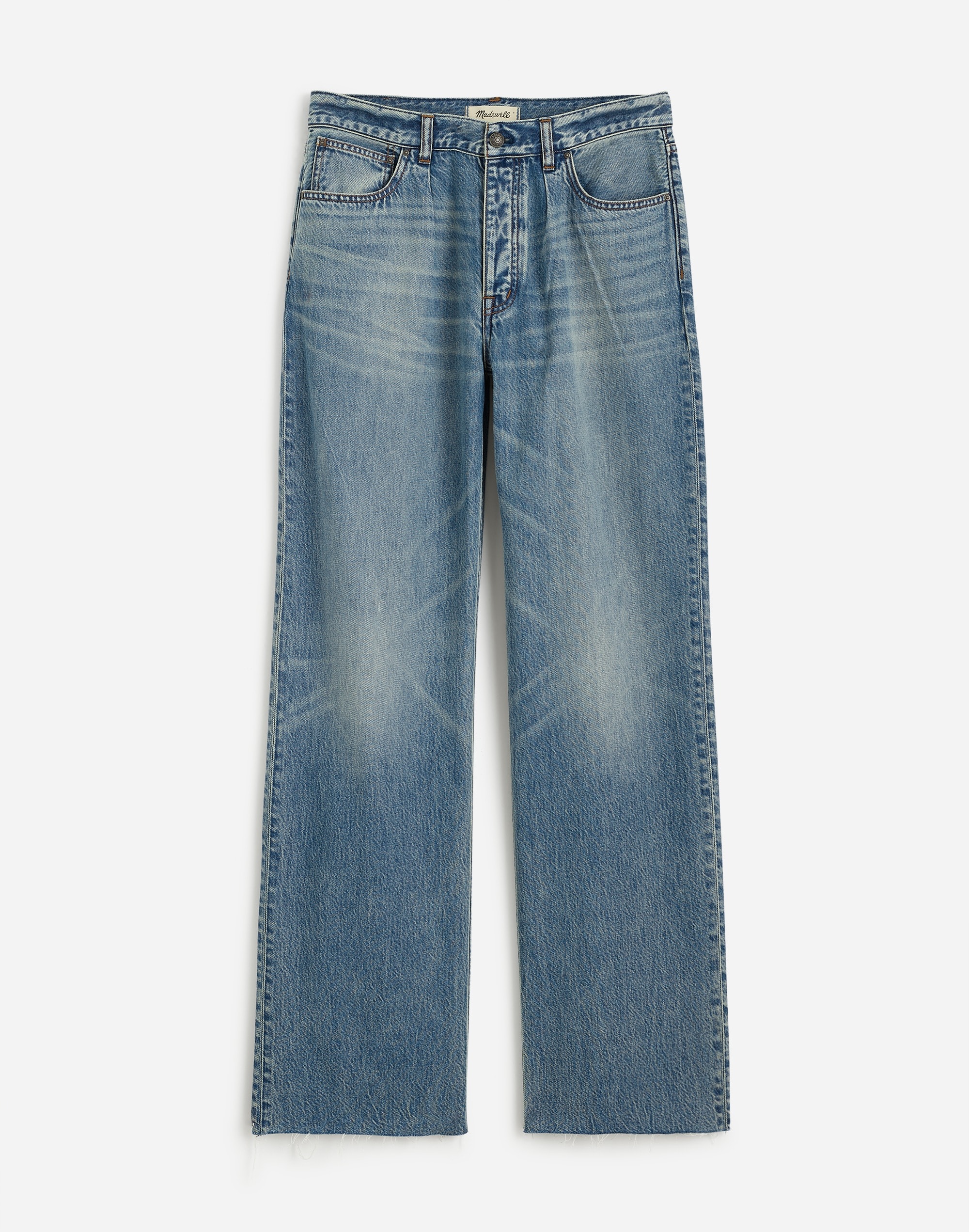 Pleated Low-Slung Baggy Jean Billings Wash: Airy Denim Edition | Madewell