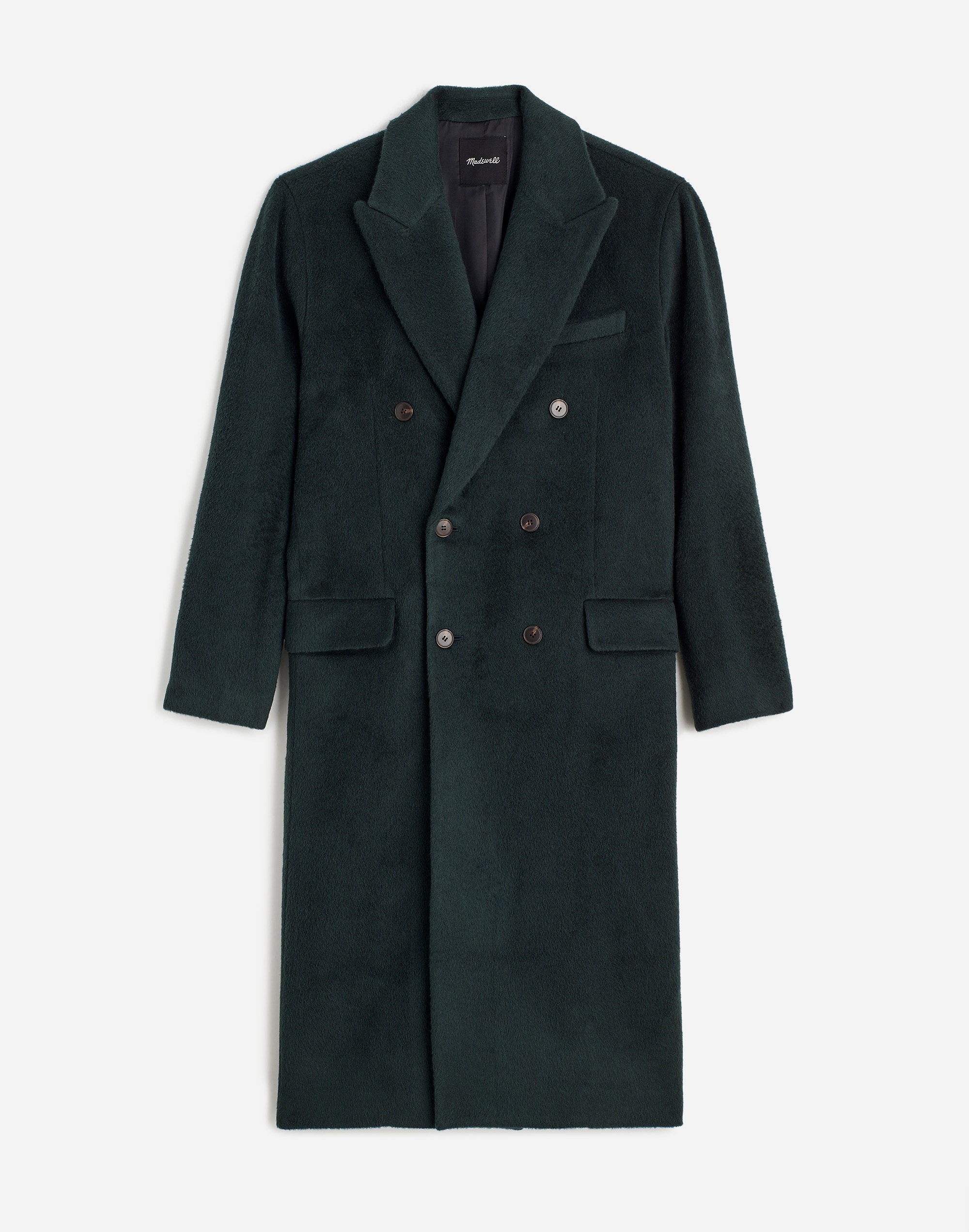 Double-Breasted Topcoat Italian Alpaca-Wool Blend | Madewell