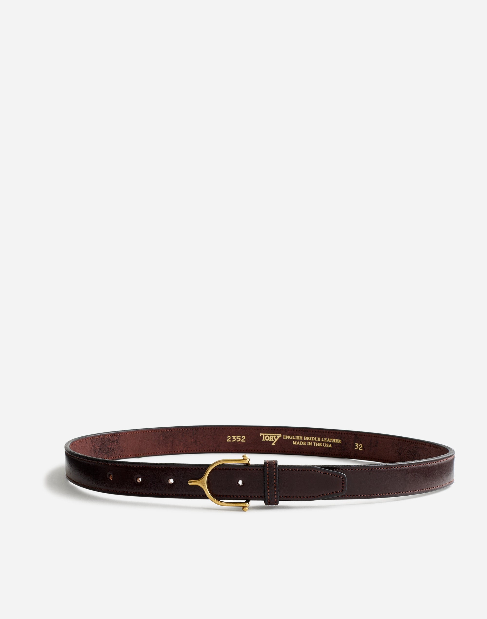 Mw Tory Leather Spur Belt In Havana