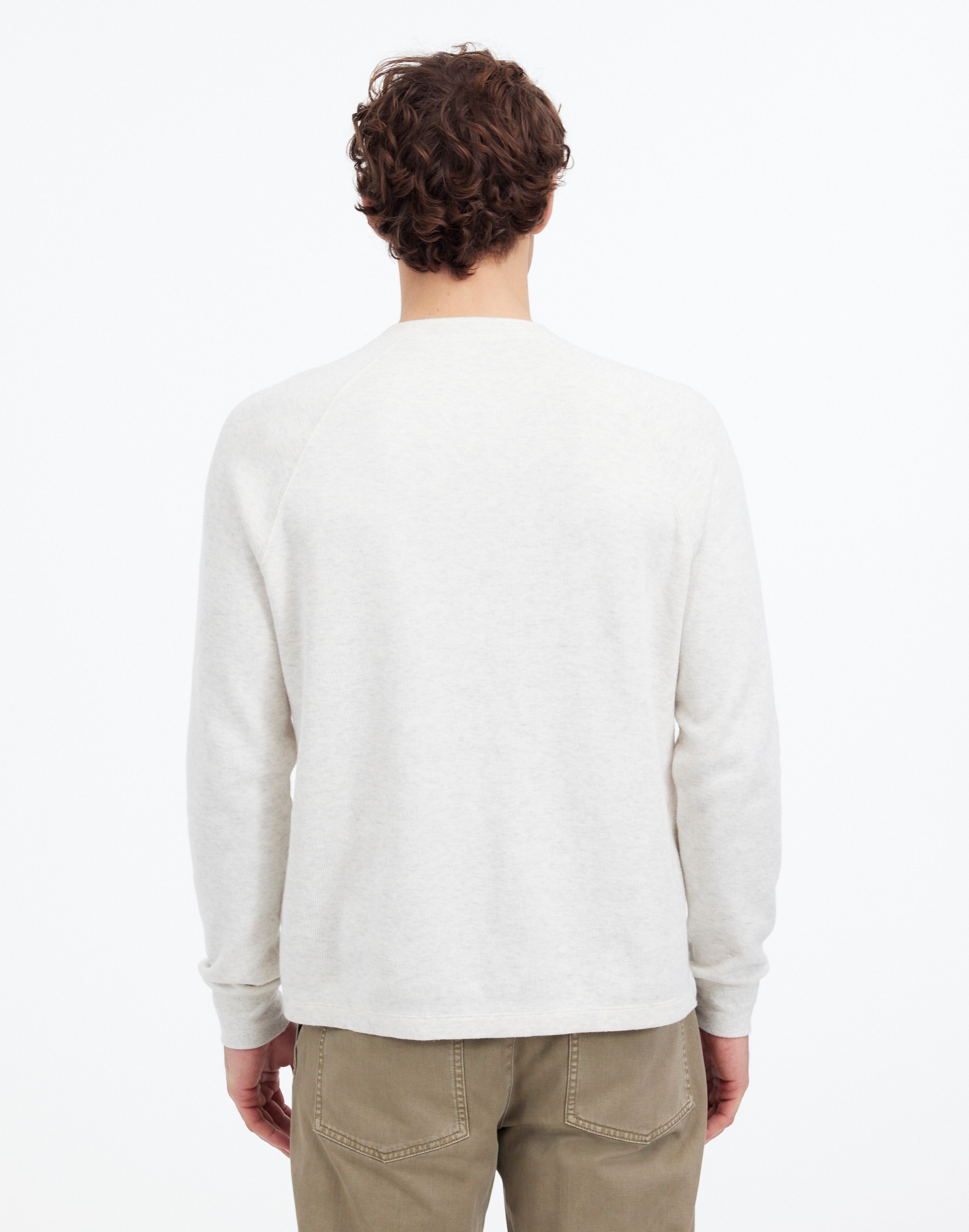 French Rib Knit Long-Sleeve Henley Tee | Madewell