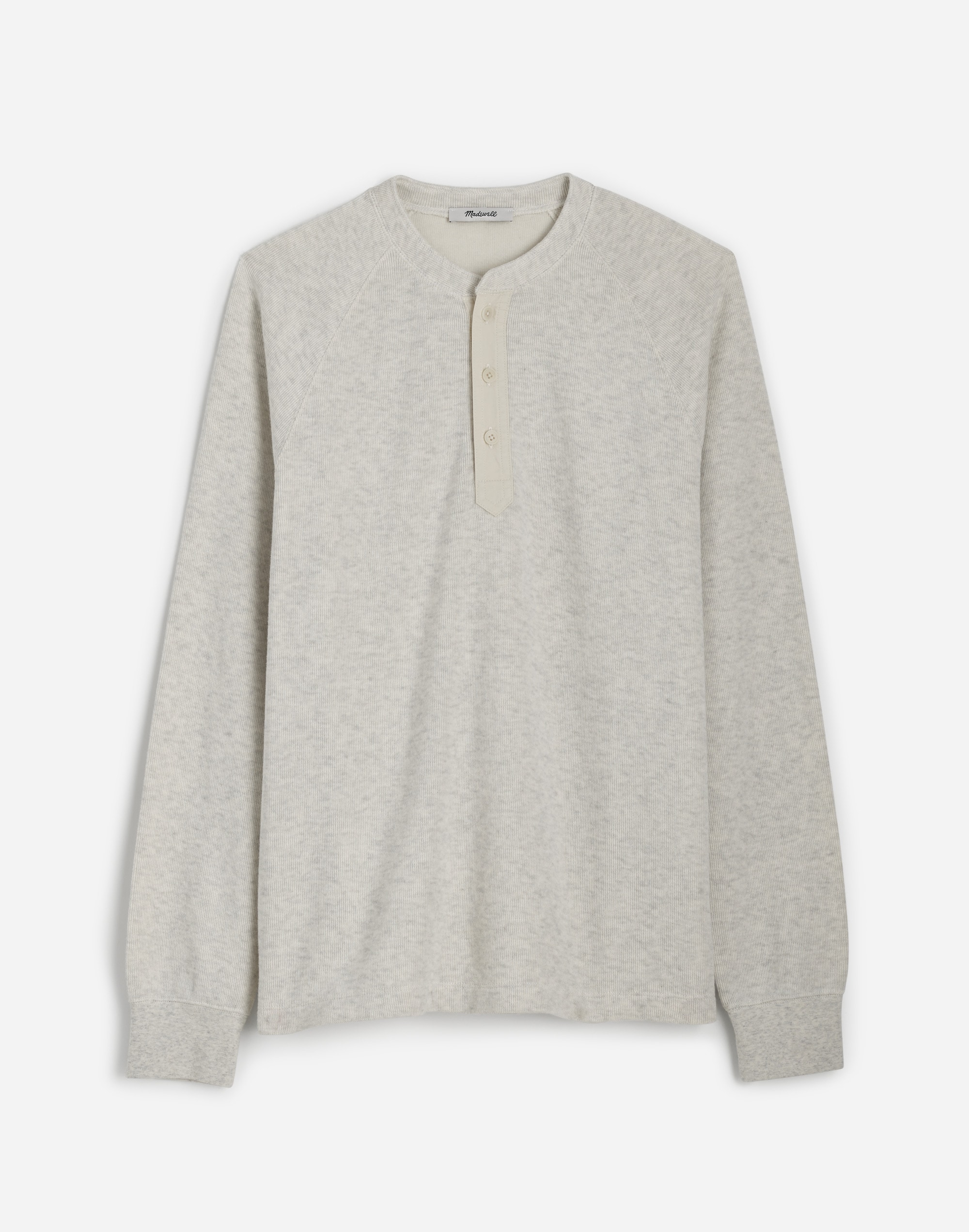 French Rib Knit Long-Sleeve Henley Tee | Madewell