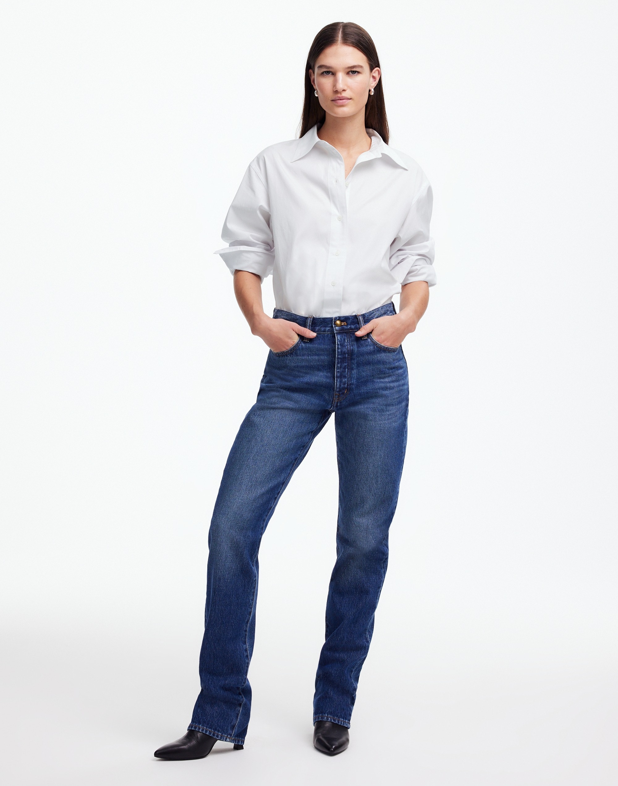 Alexa Chung for Madewell Poplin Button-Up Shirt |