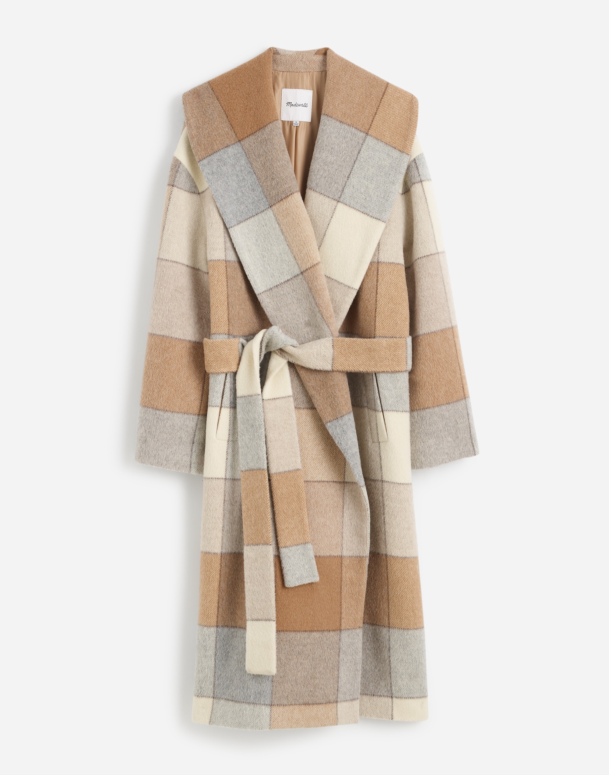 Belted Robe Coat Plaid | Madewell