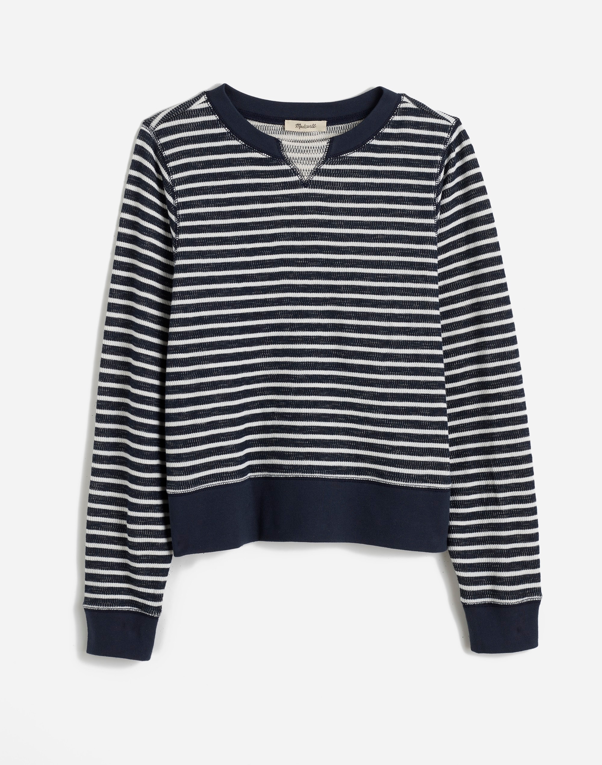 Relaxed Long-Sleeve Crewneck Tee Stripe | Madewell