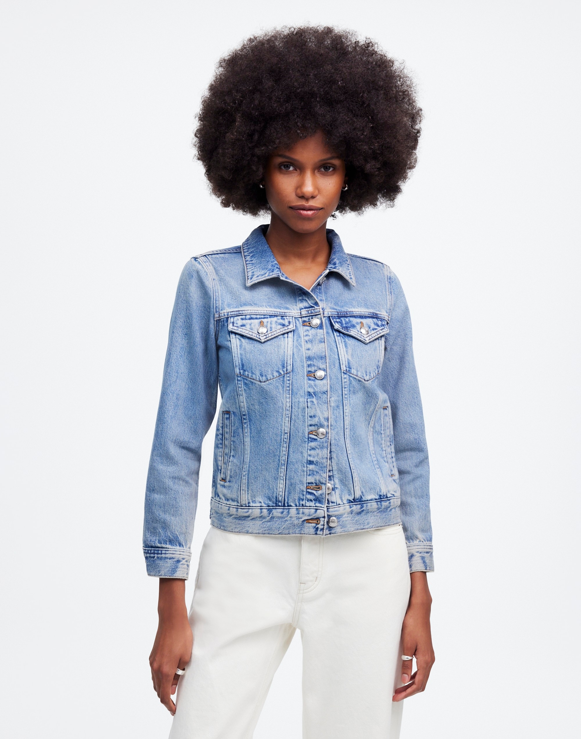 Denim Trucker Jacket Hyland Wash | Madewell