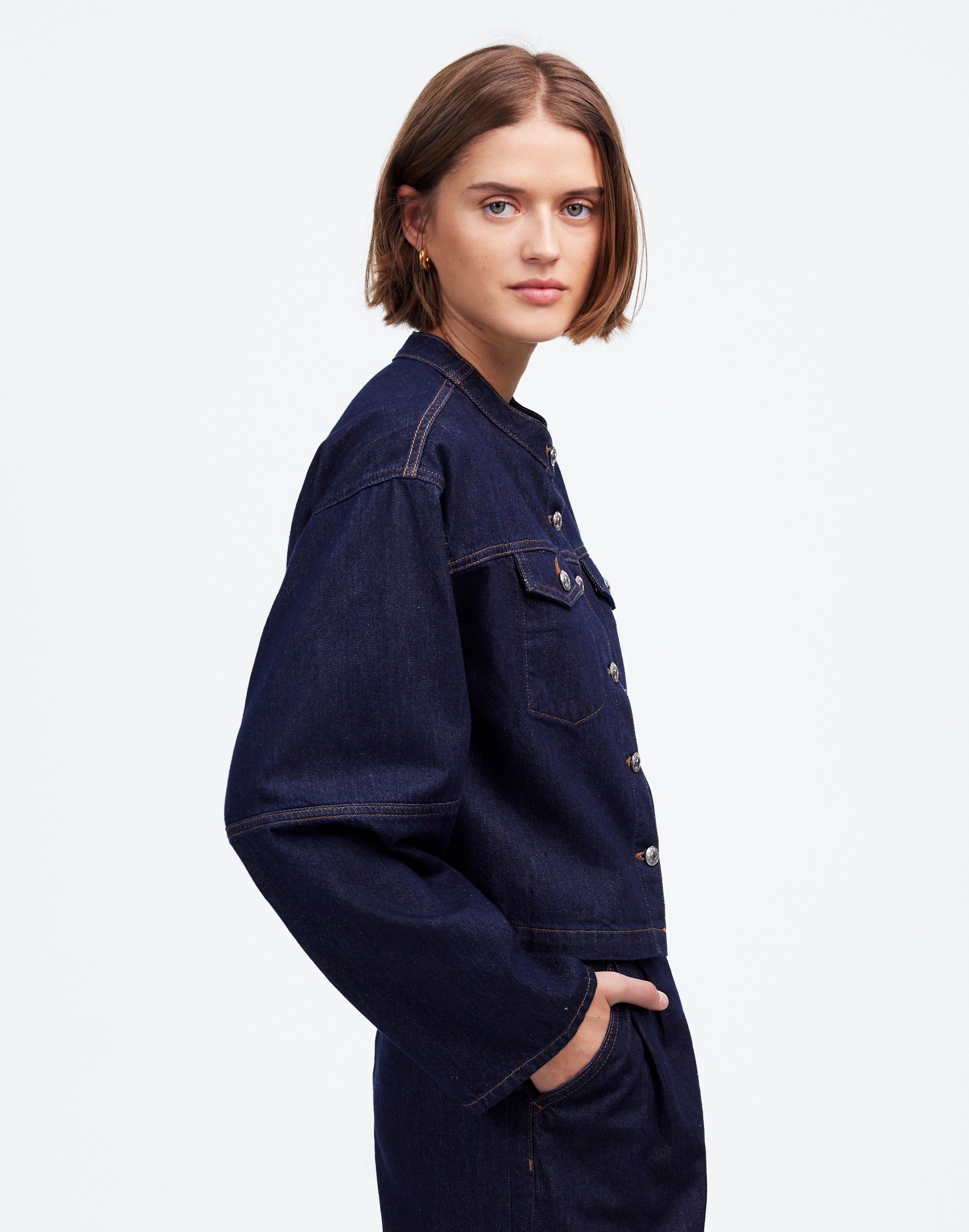 Cocoon-Sleeve Denim Lady Jacket Essex Wash | Madewell