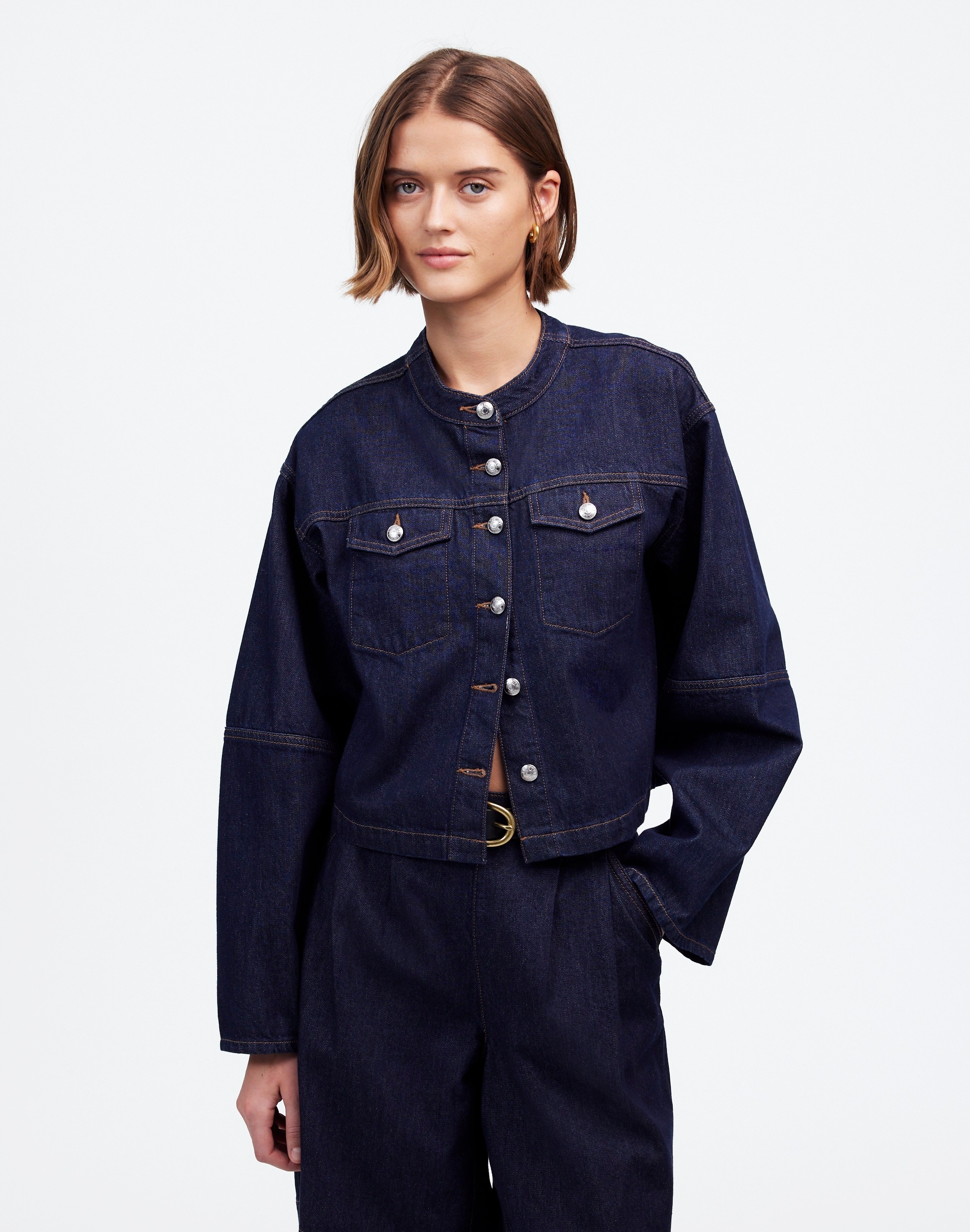 Cocoon-Sleeve Denim Lady Jacket | Madewell