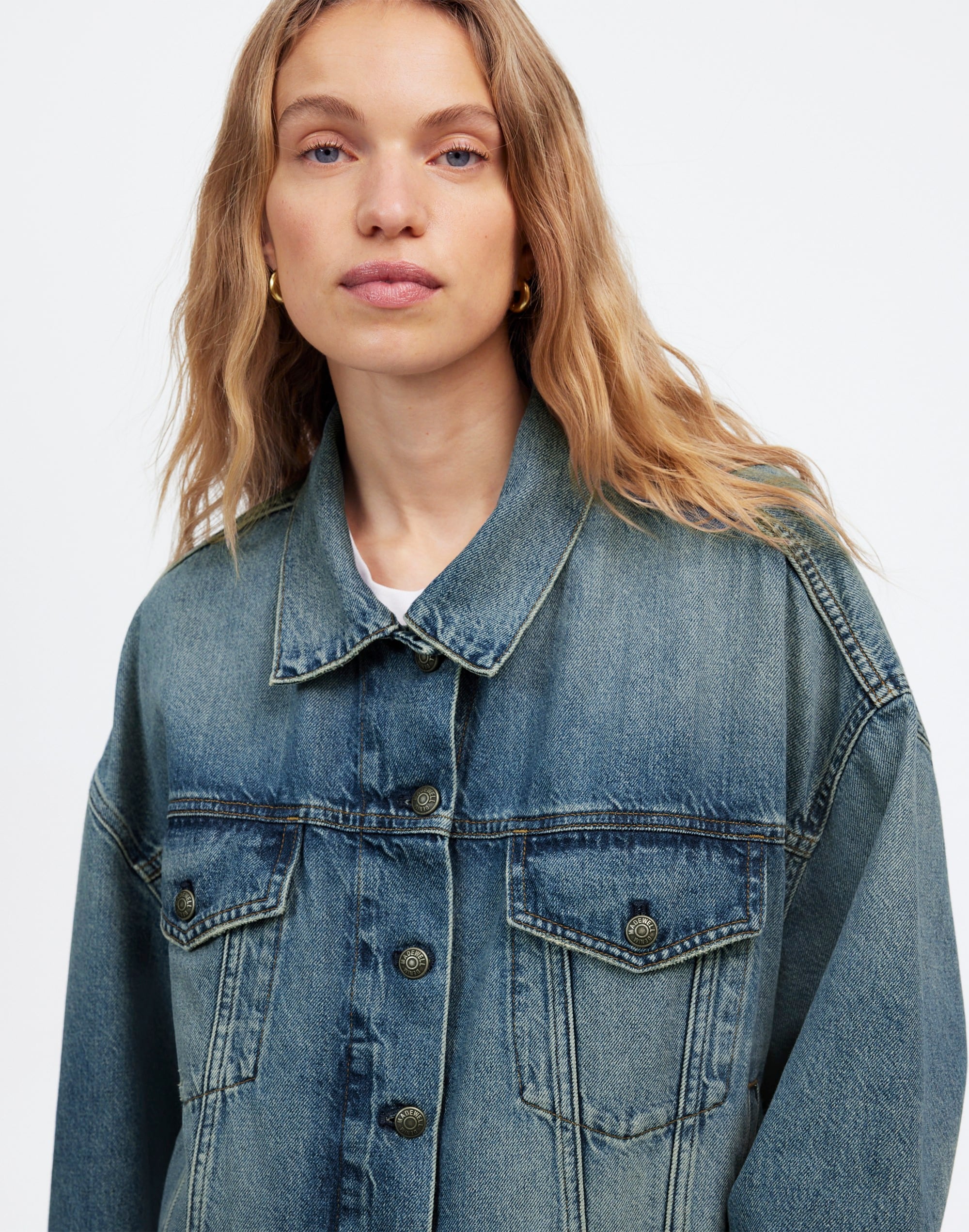 Relaxed Crop Jean Trucker Jacket Billings Wash | Madewell