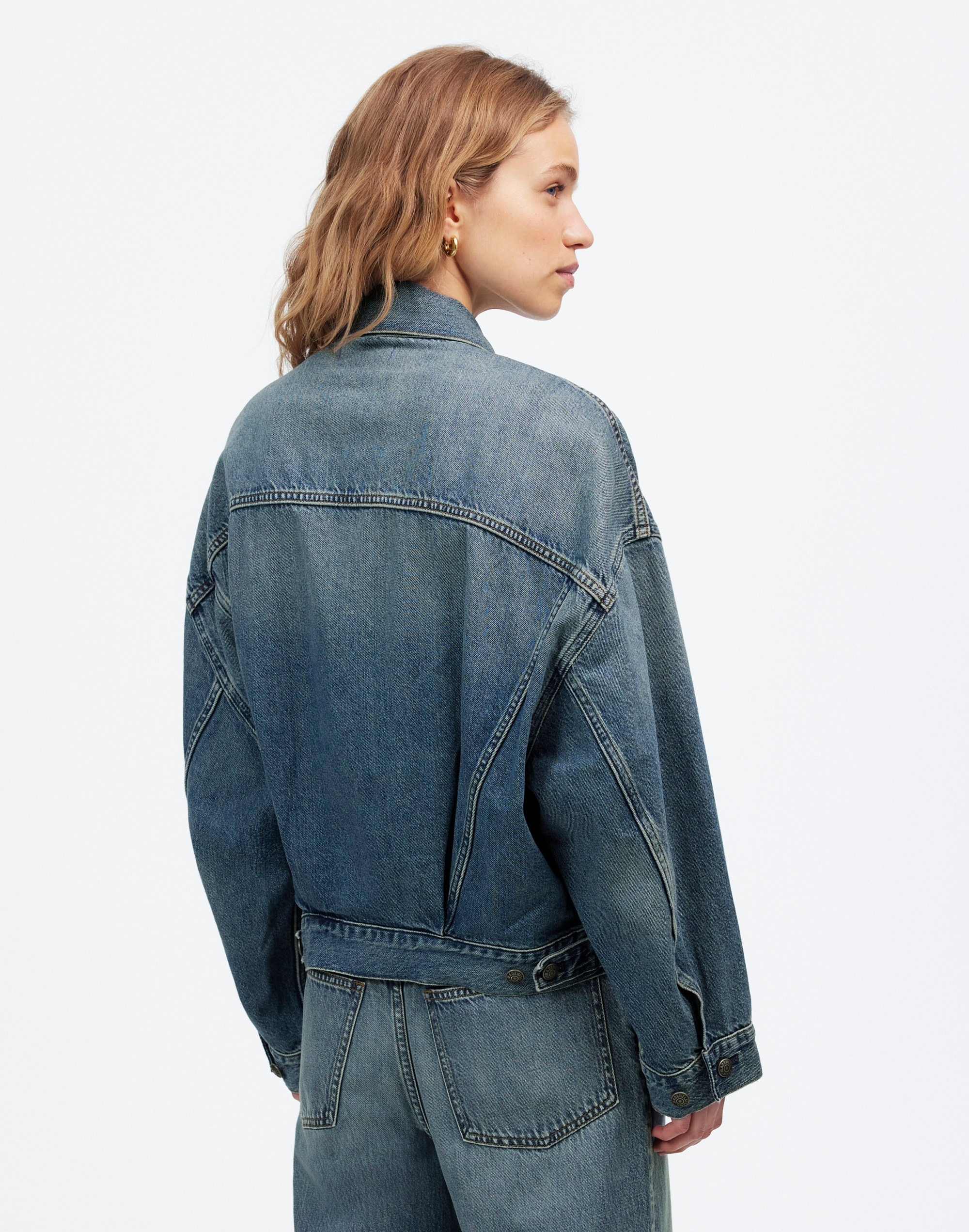 Relaxed Crop Jean Trucker Jacket Billings Wash | Madewell