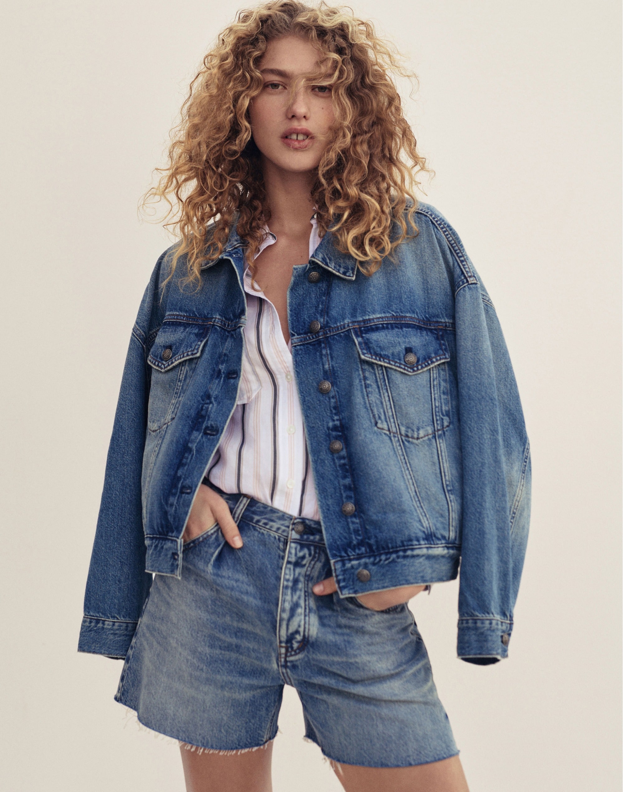 Relaxed Crop Jean Trucker Jacket Billings Wash | Madewell