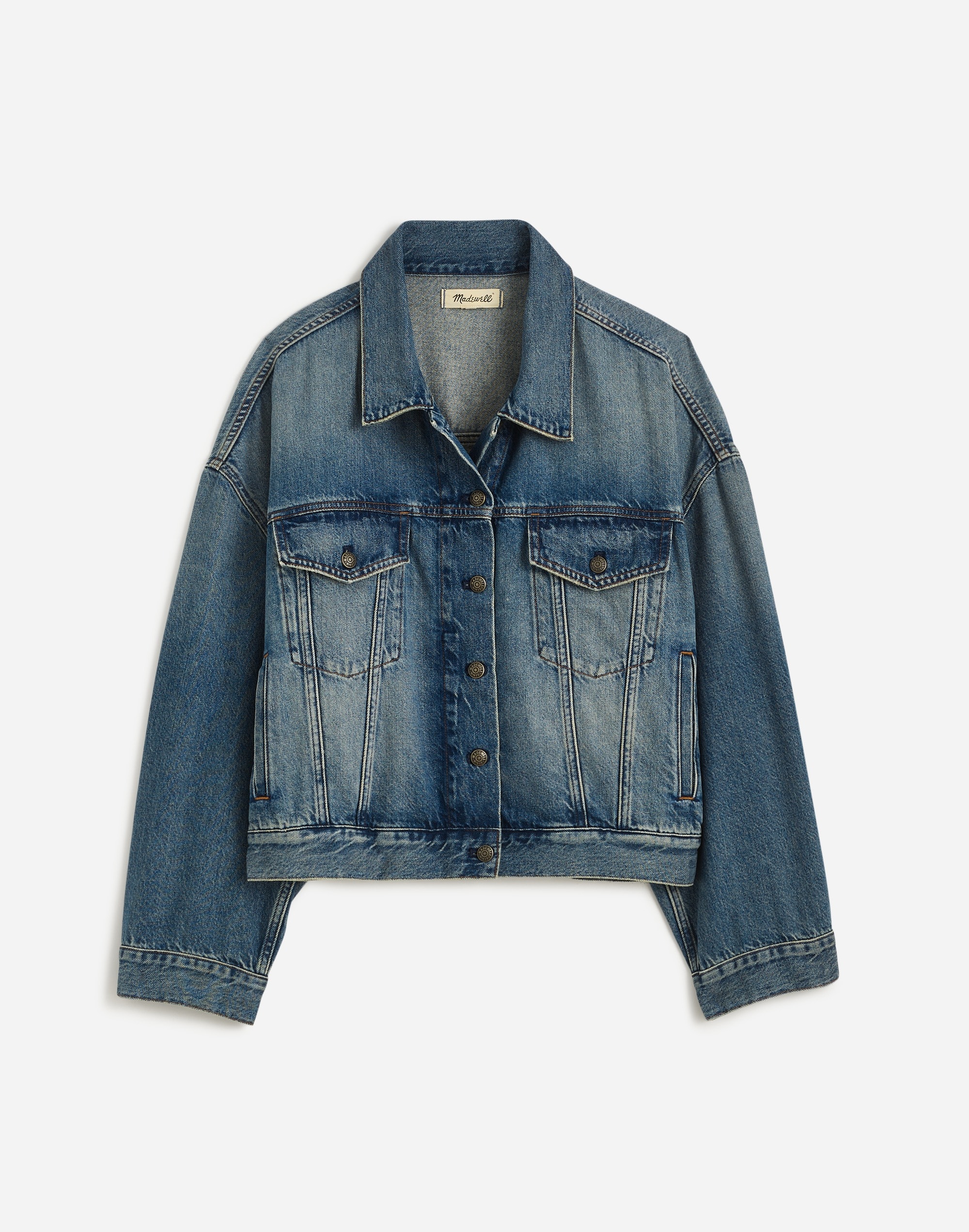 Relaxed Crop Jean Trucker Jacket Billings Wash | Madewell