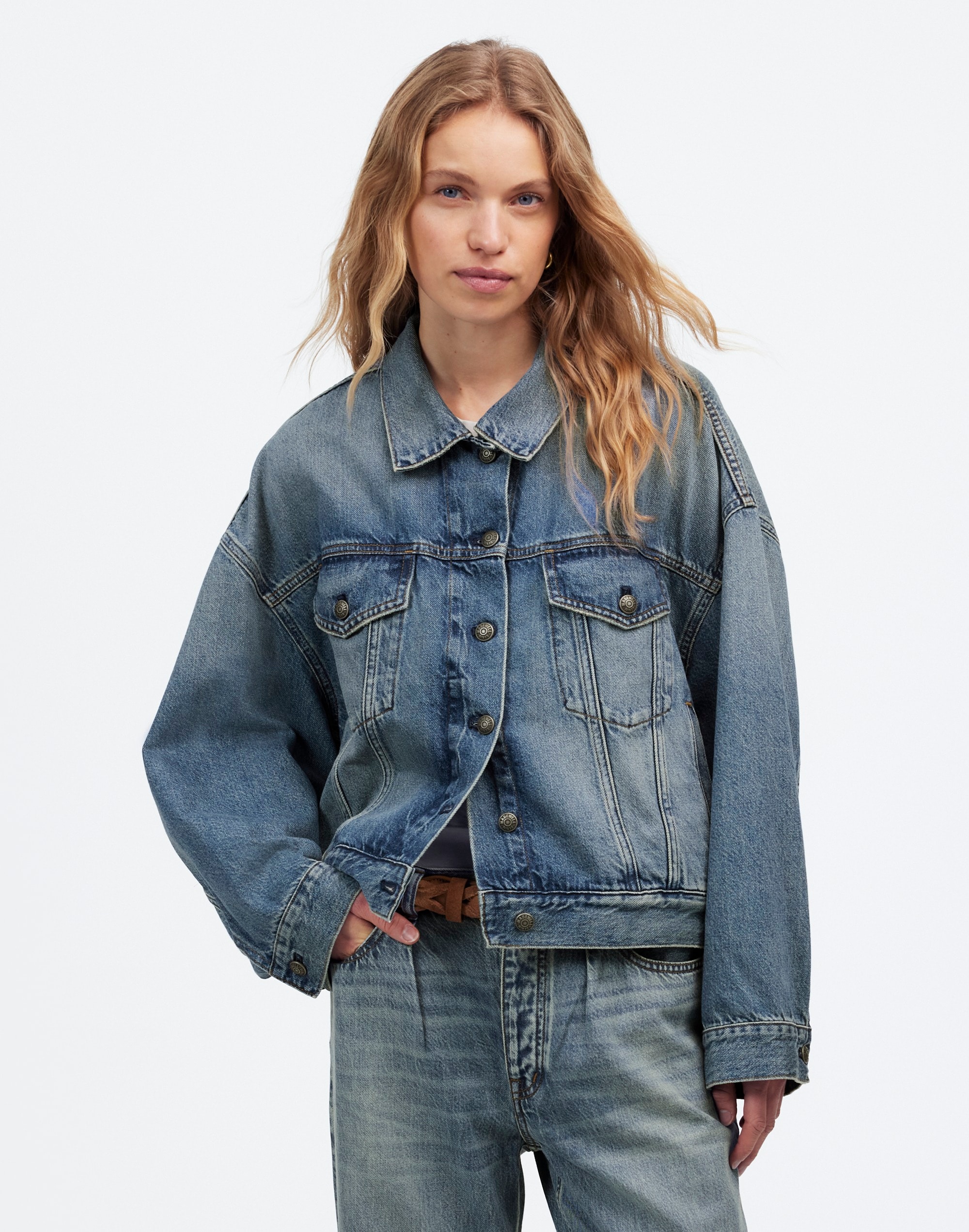 Relaxed Crop Jean Trucker Jacket Billings Wash | Madewell