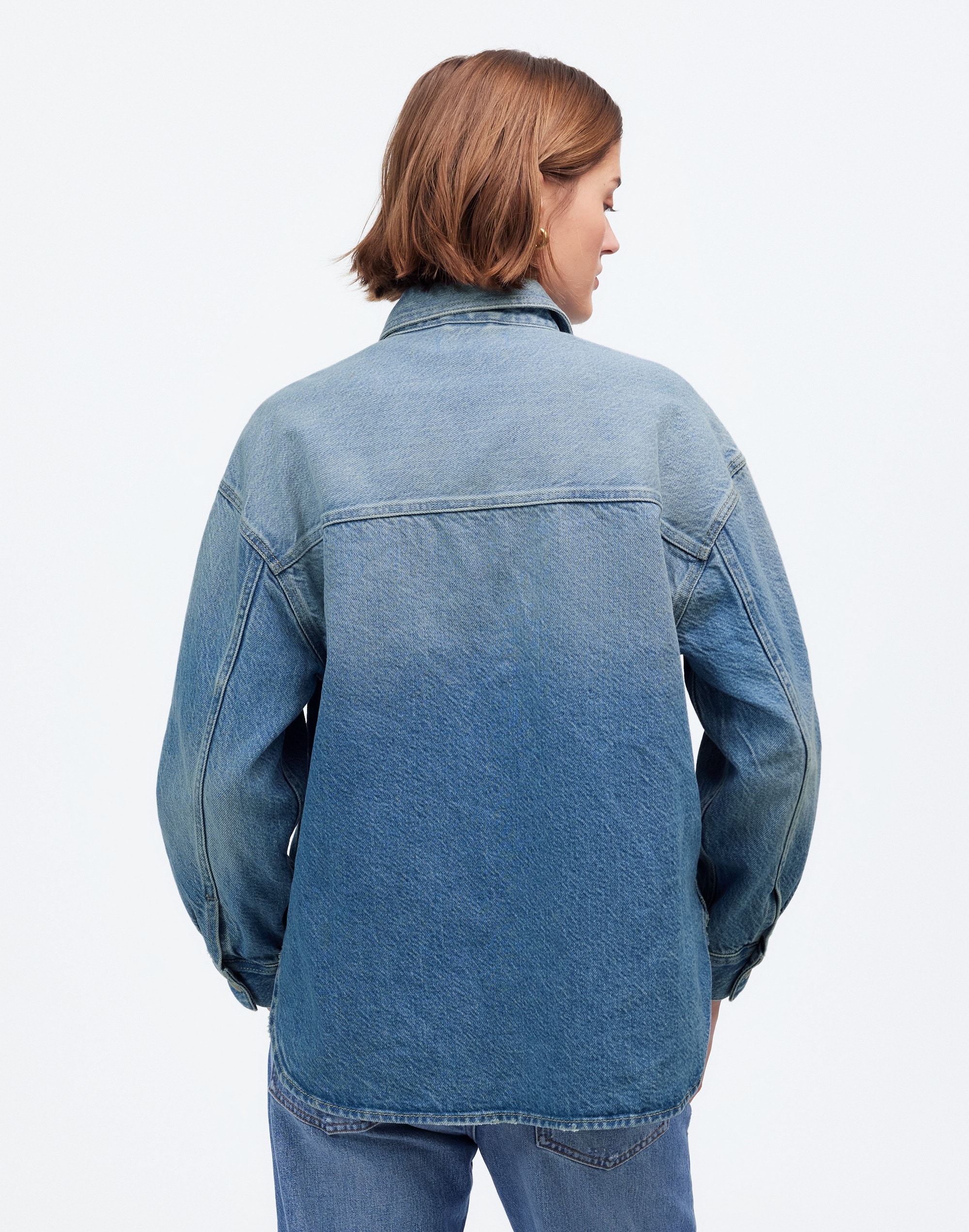 Denim Boxy Shirt-Jacket Maspeth Wash | Madewell