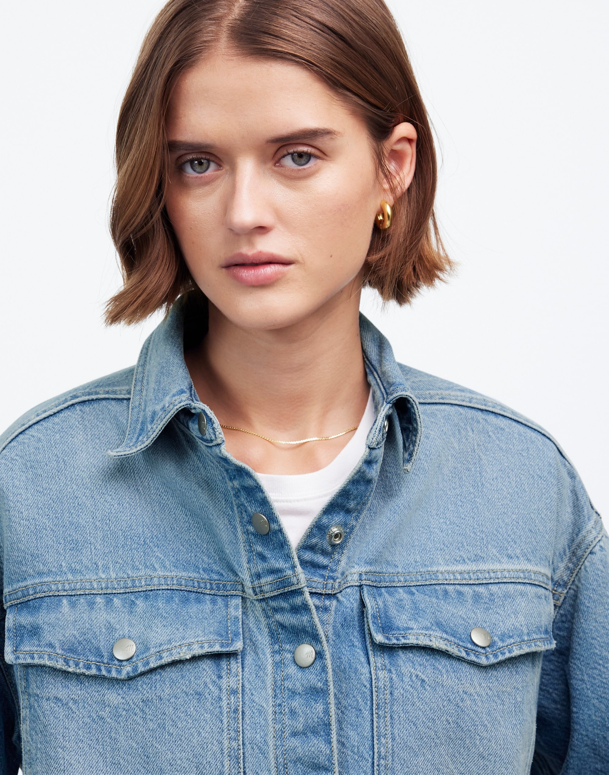 Denim Boxy Shirt-Jacket Maspeth Wash | Madewell