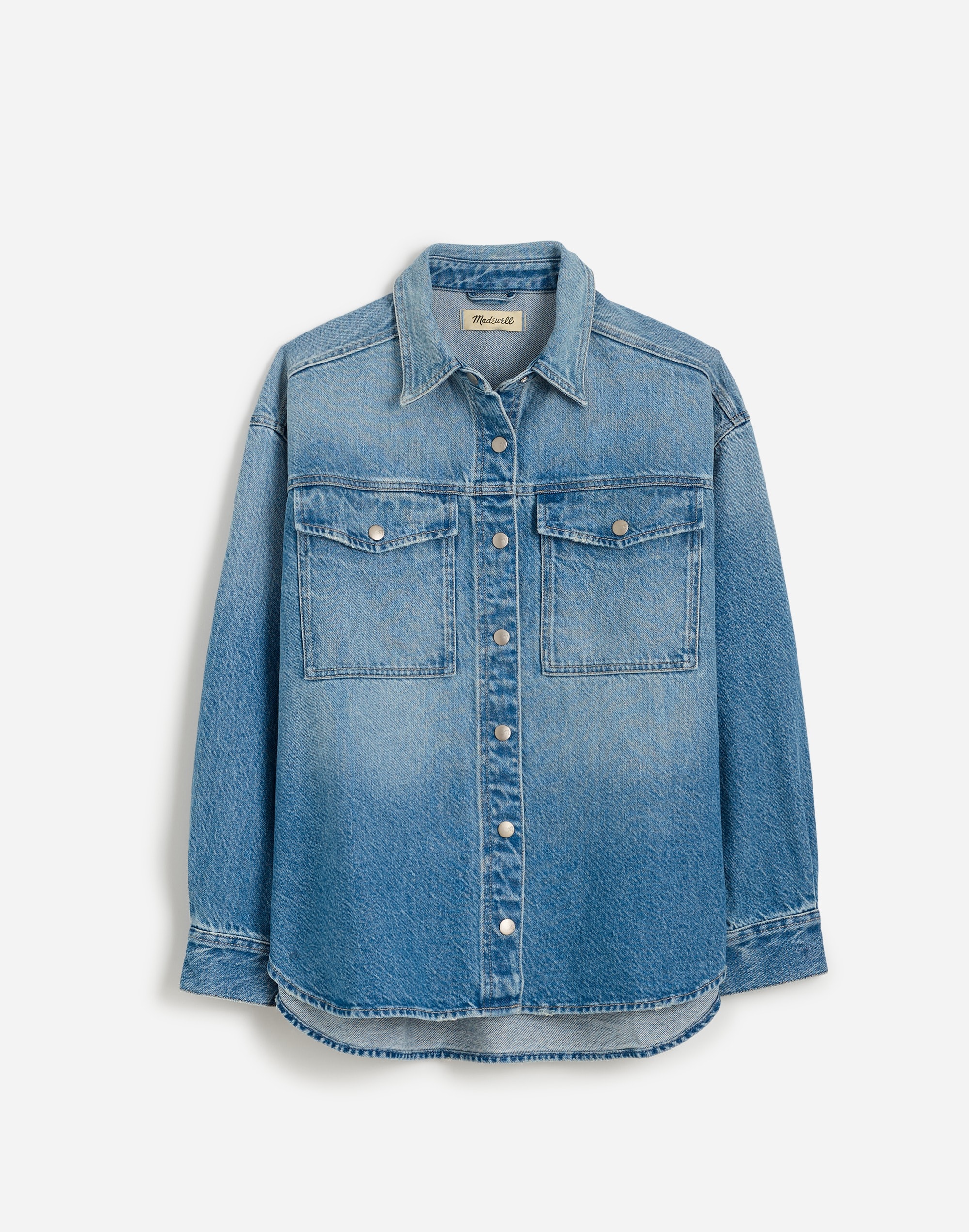 Denim Boxy Shirt-Jacket Maspeth Wash | Madewell