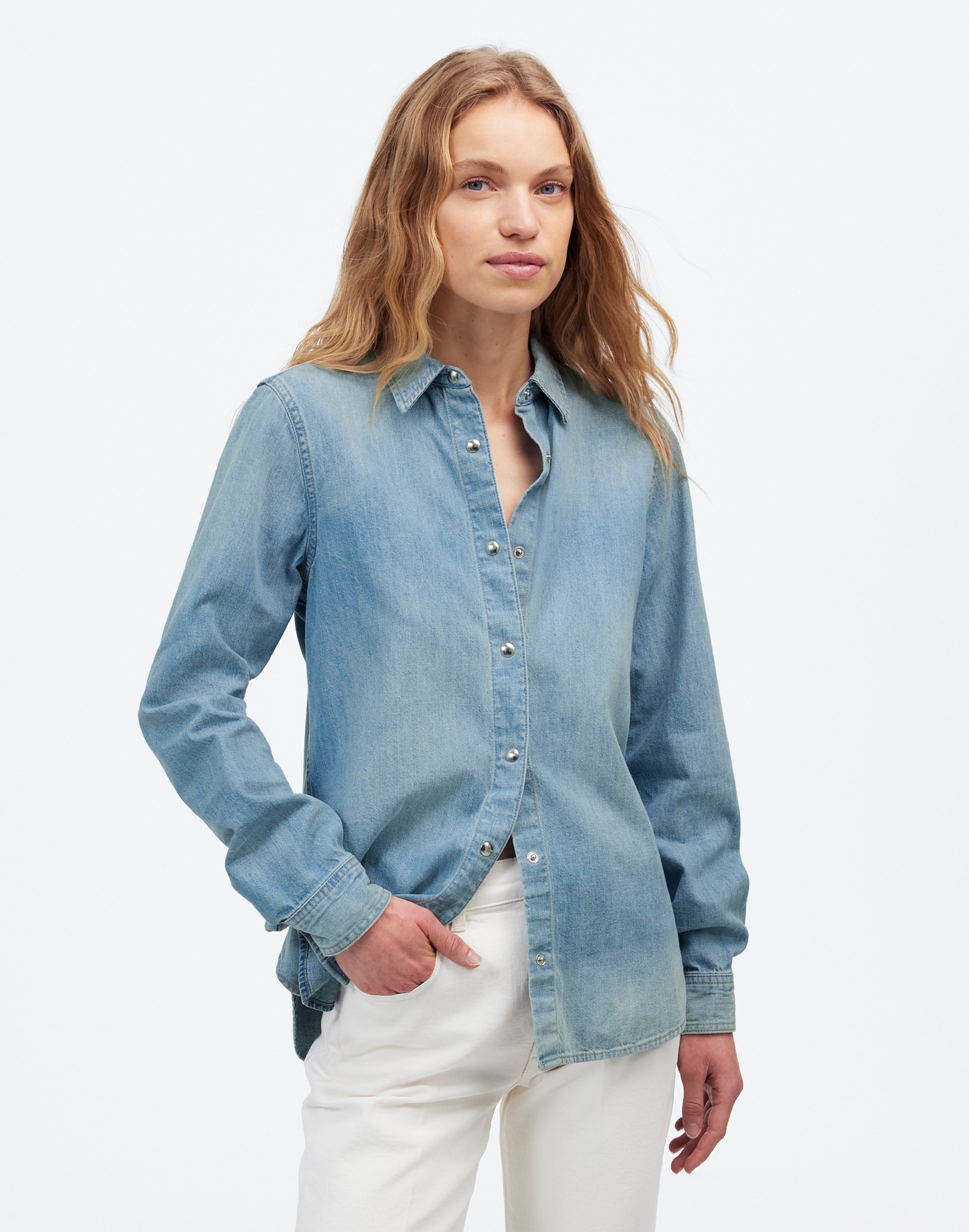 Denim Classic Button-Up Shirt Altoona Wash | Madewell