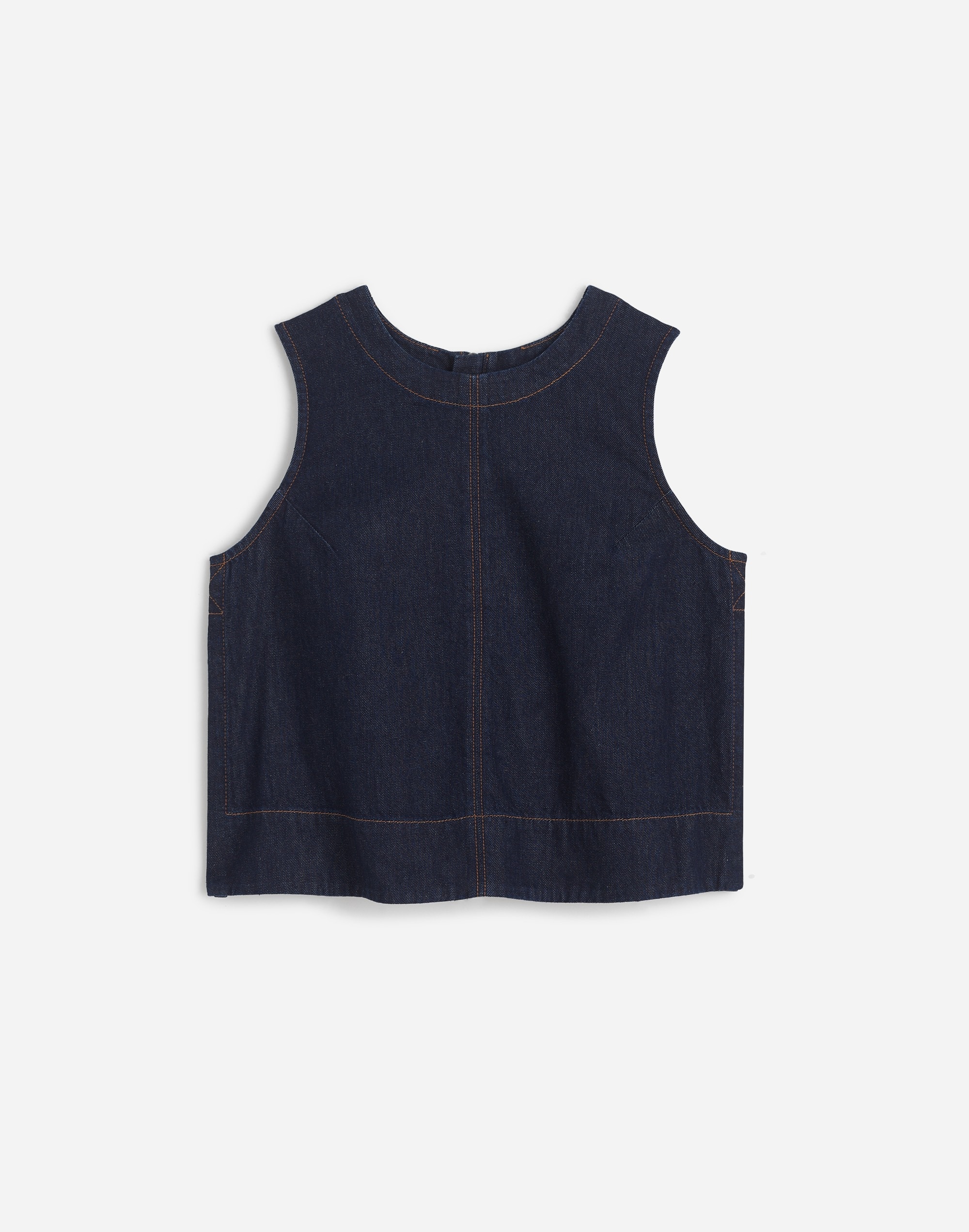 Denim Boxy Shell Top Essex Wash | Madewell