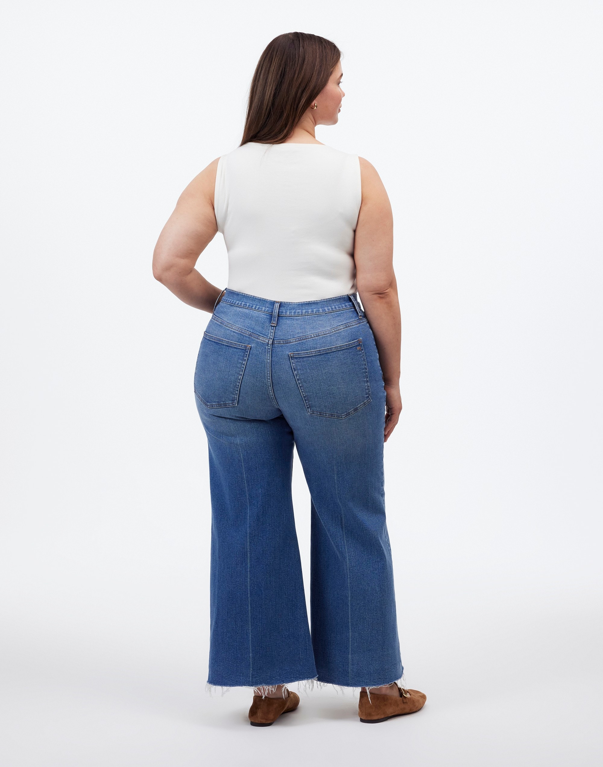 Plus Flared Wide-Leg Crop Jeans Oneida Wash | Madewell