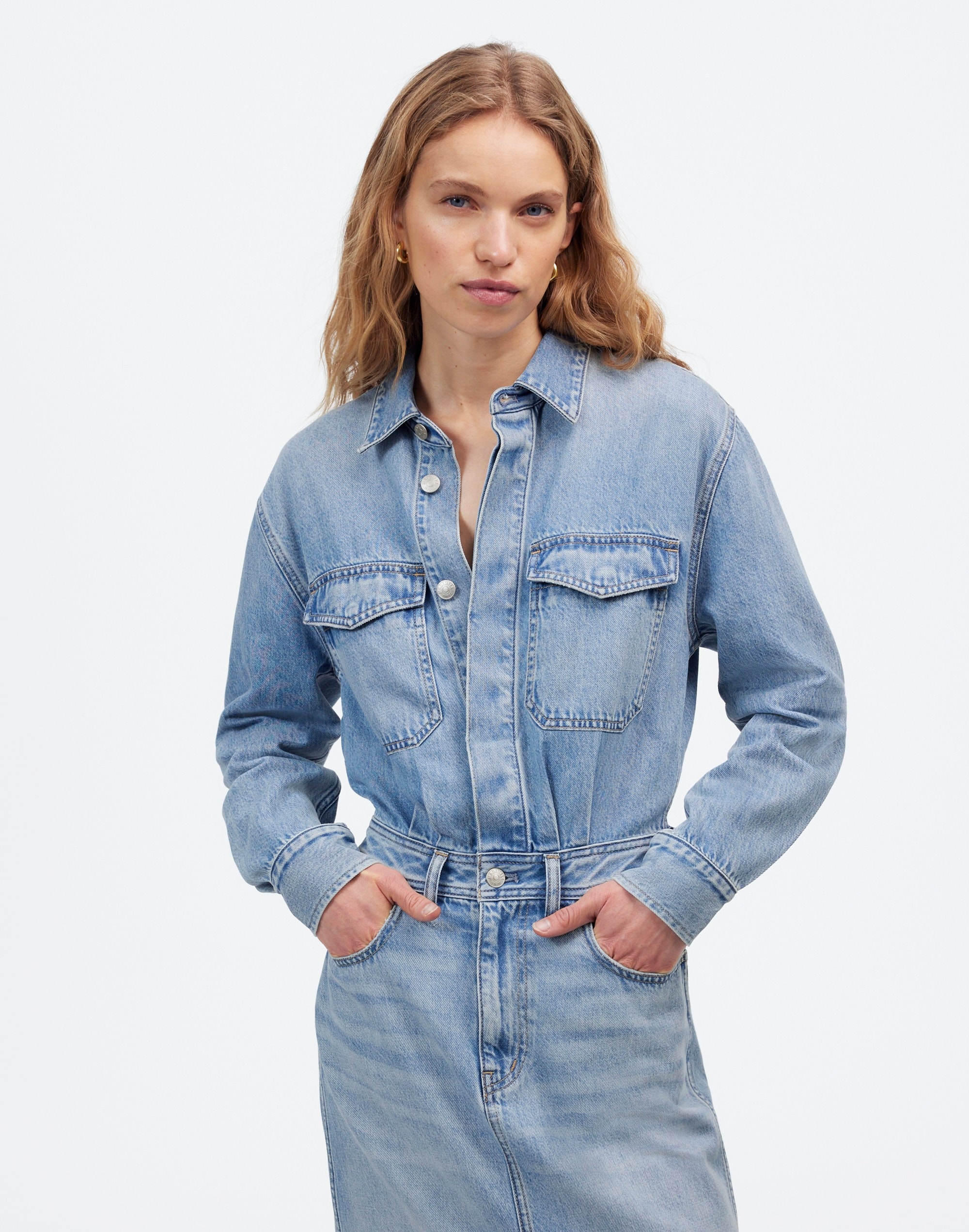 Denim Midi Shirtdress Altoona Wash | Madewell