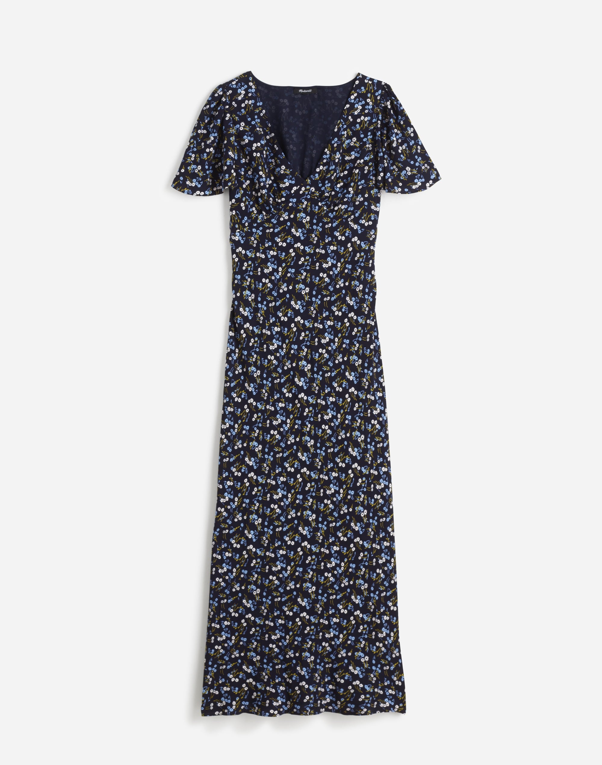 Seamed Flutter Sleeve Maxi Dress | Madewell