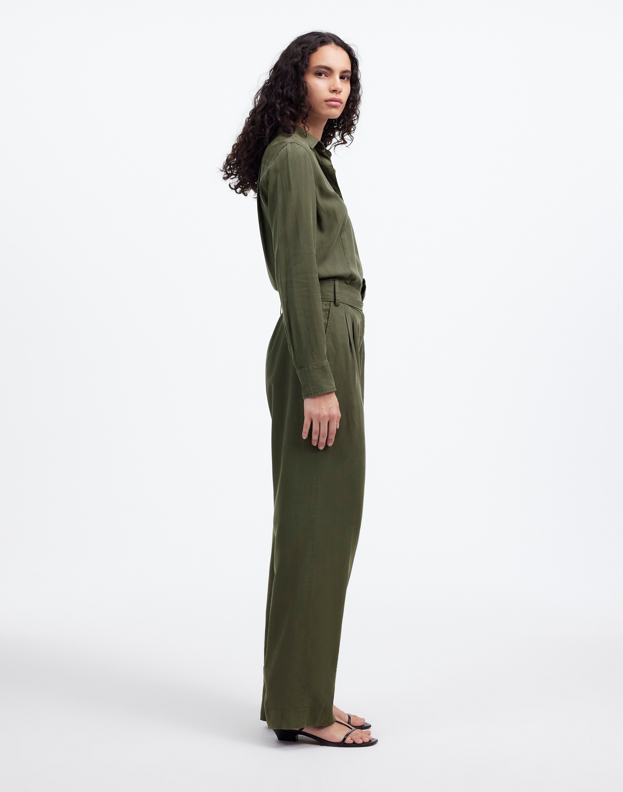 Relaxed Tie-Waist Wide-Leg Jumpsuit | Madewell