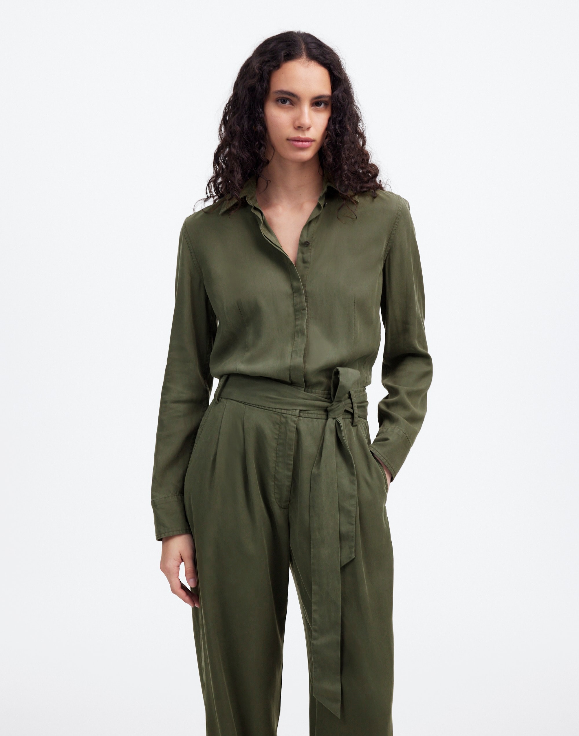 Relaxed Tie-Waist Wide-Leg Jumpsuit | Madewell