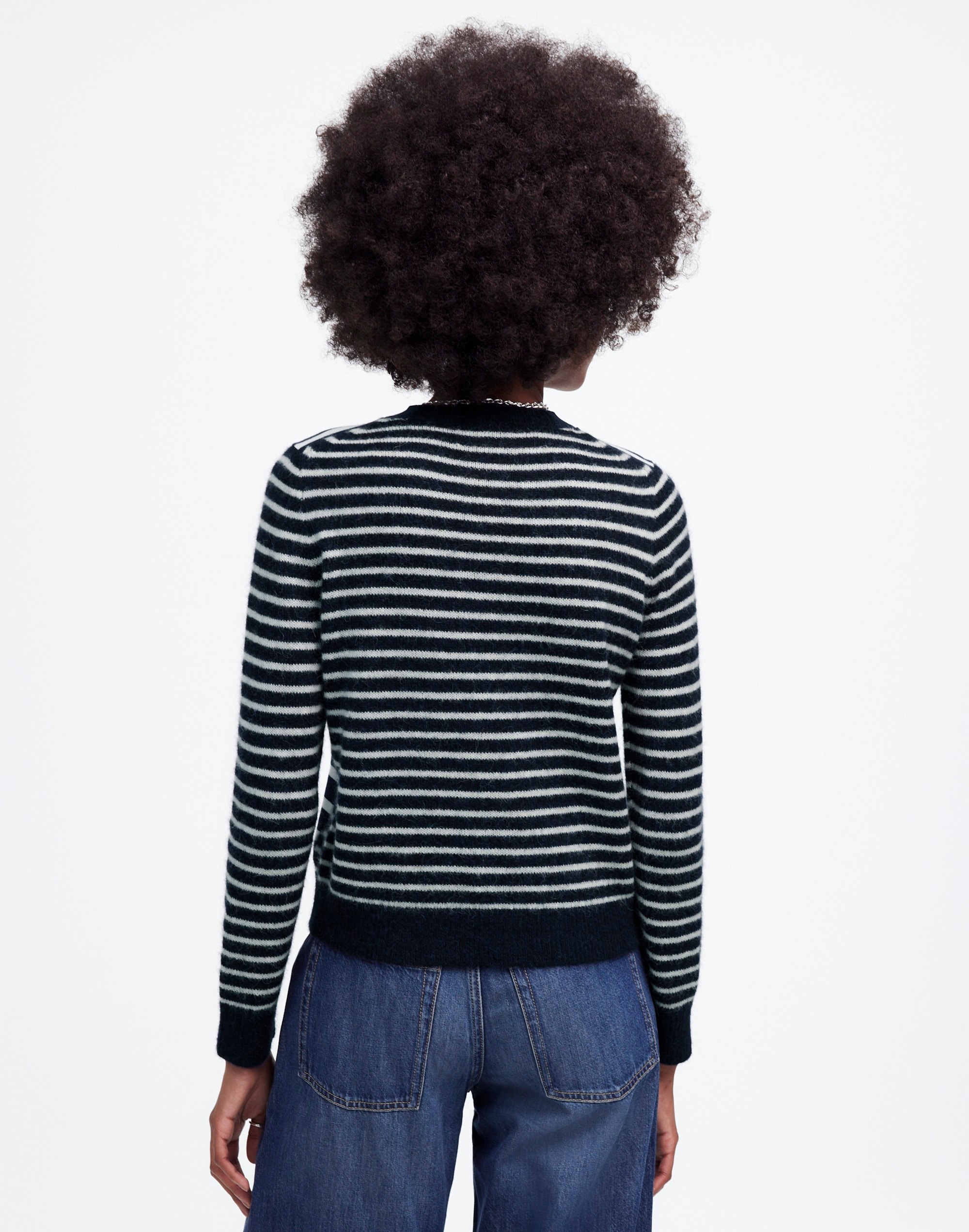 Mixed-Yarn Striped Sweater | Madewell