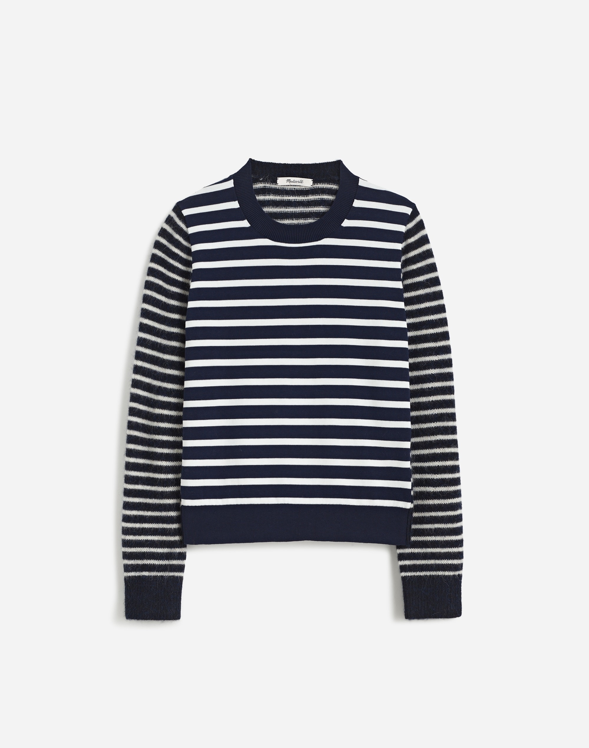 Mixed-Yarn Striped Sweater | Madewell