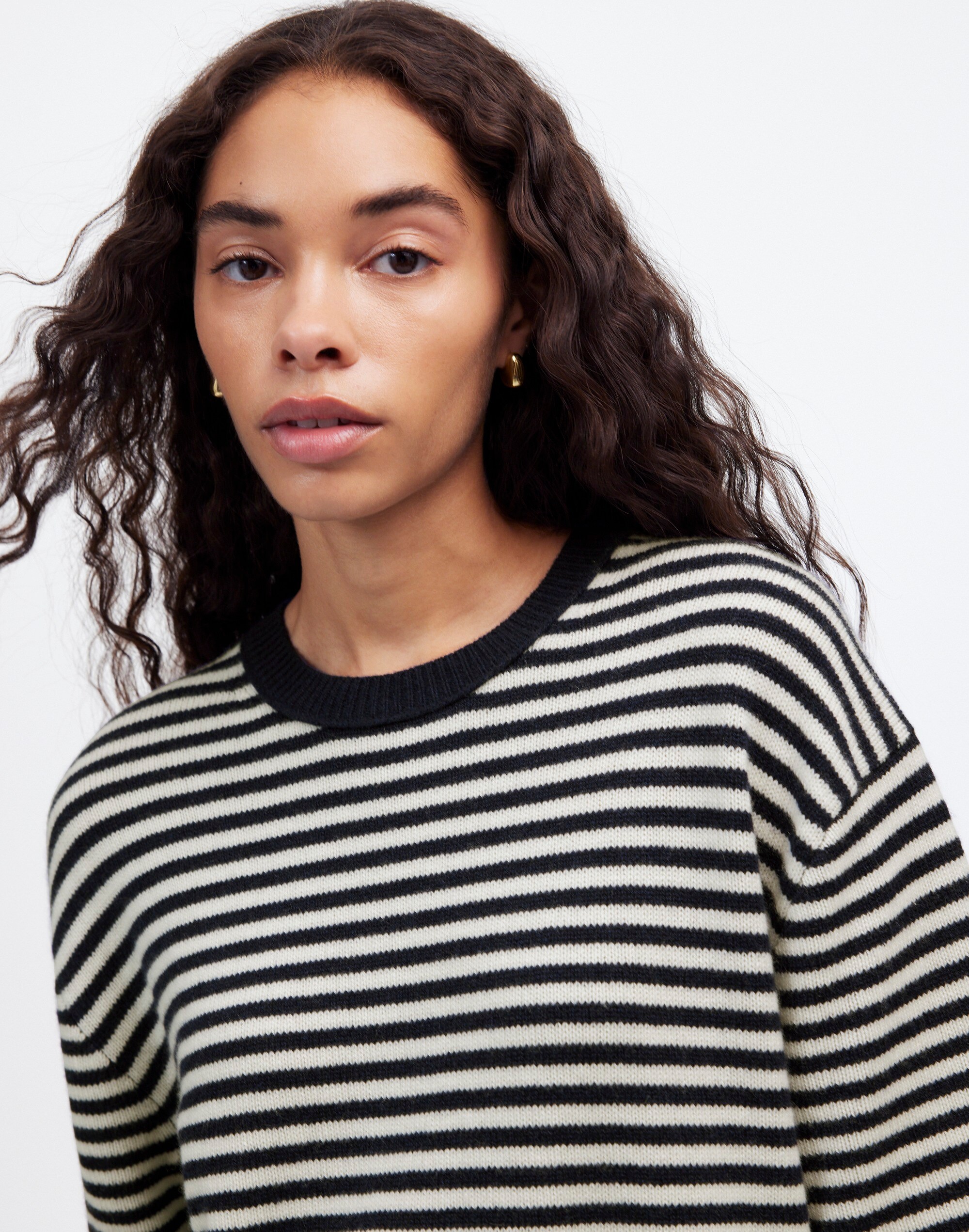 Relaxed Cashmere Sweater Tee Stripe | Madewell