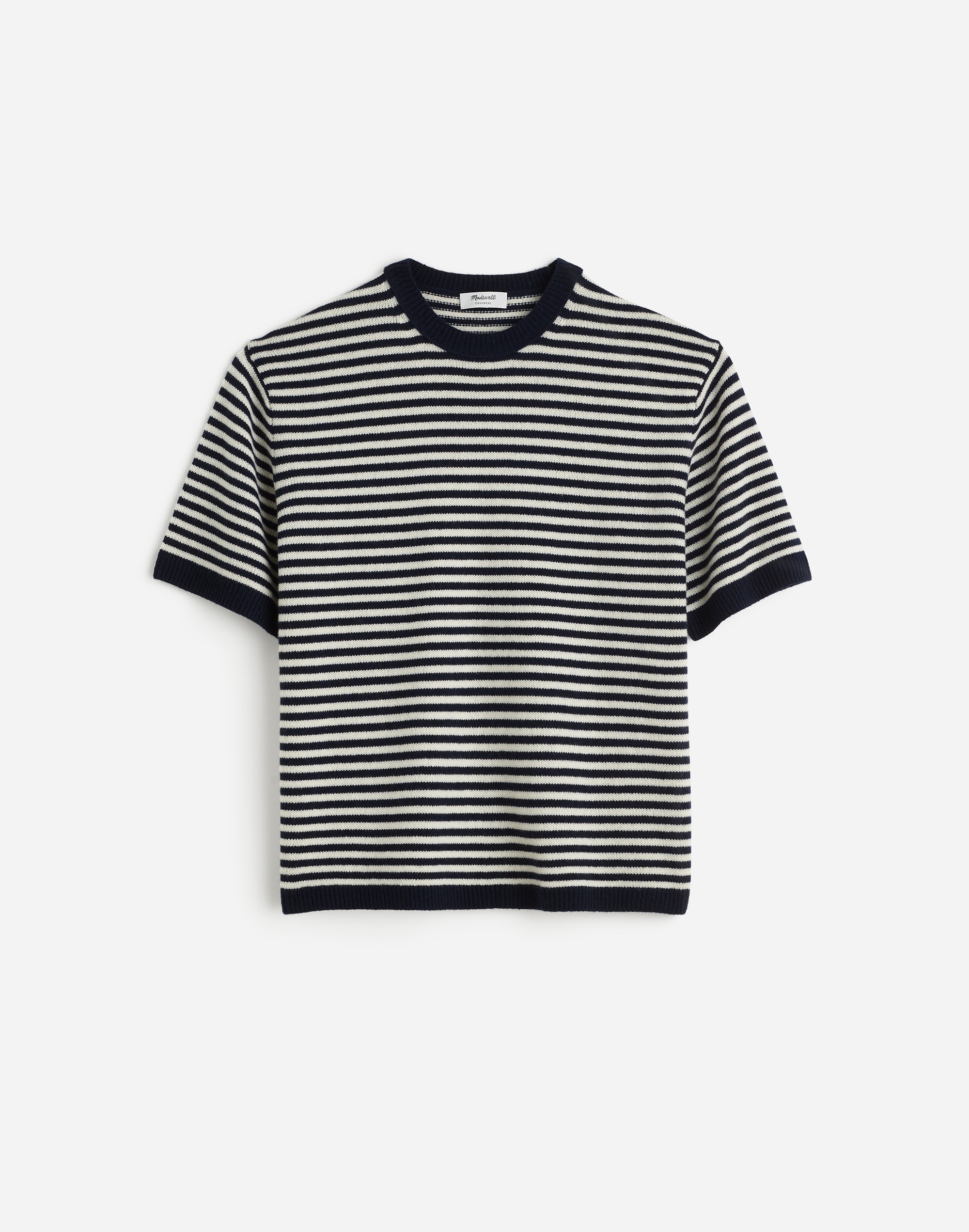 Relaxed Cashmere Sweater Tee Stripe | Madewell