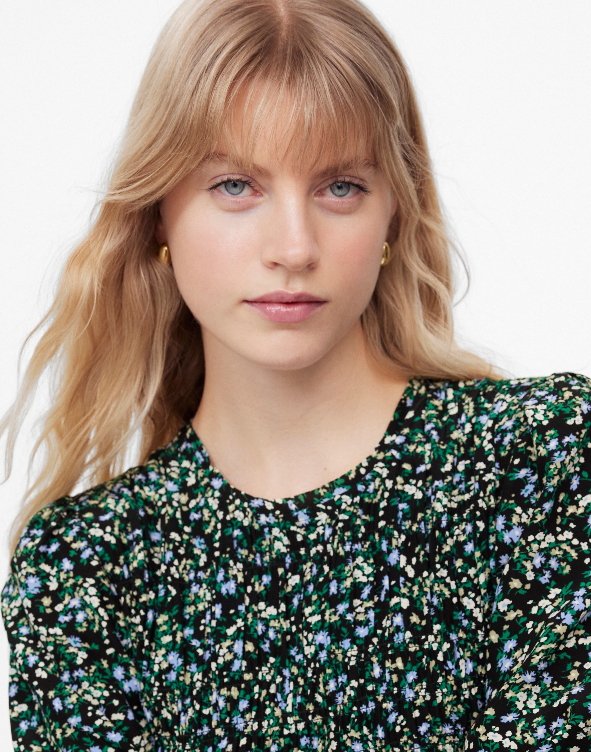 Smocked Mini Dress Floral | Madewell