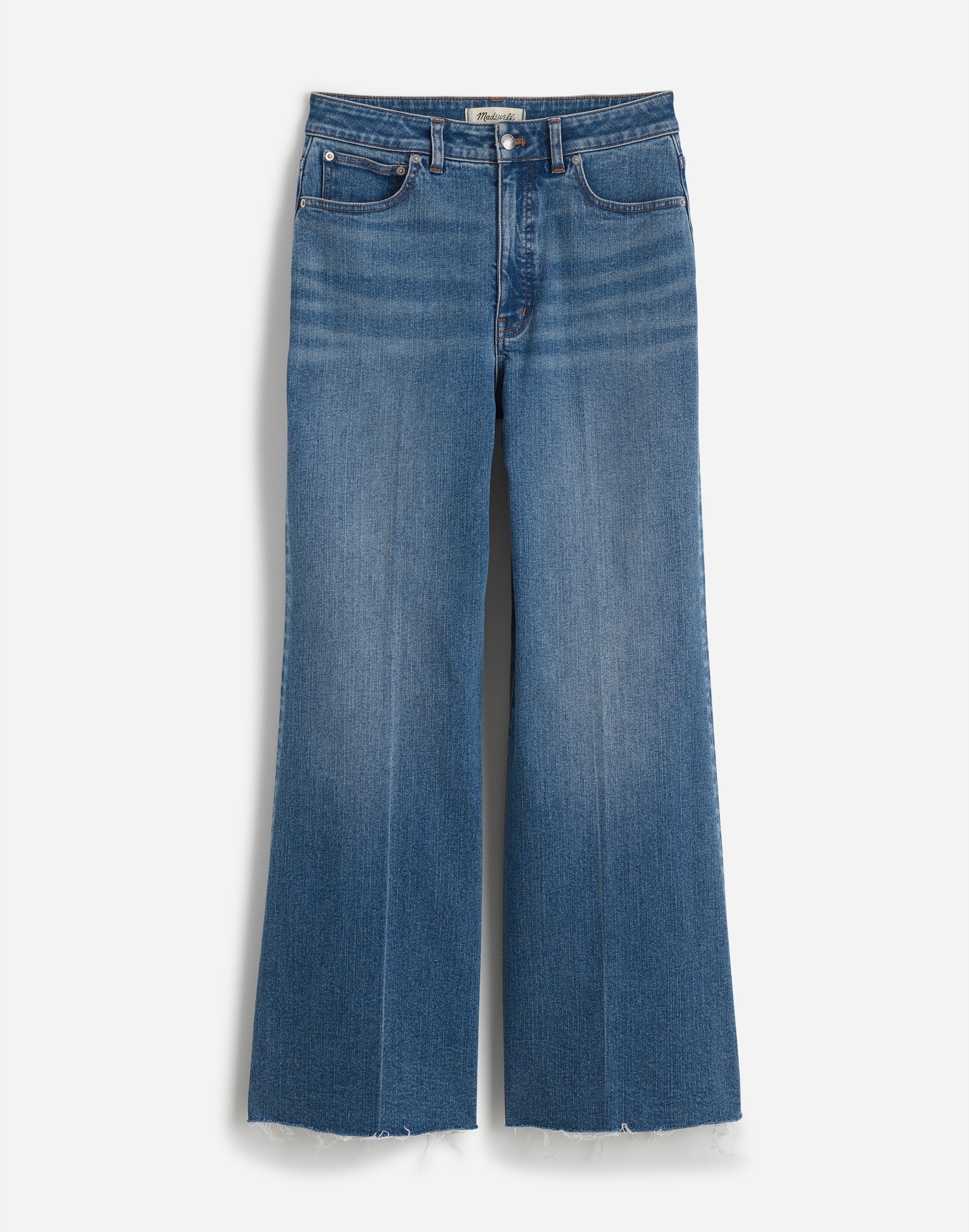 Curvy Flared Wide-Leg Crop Jeans Oneida Wash | Madewell