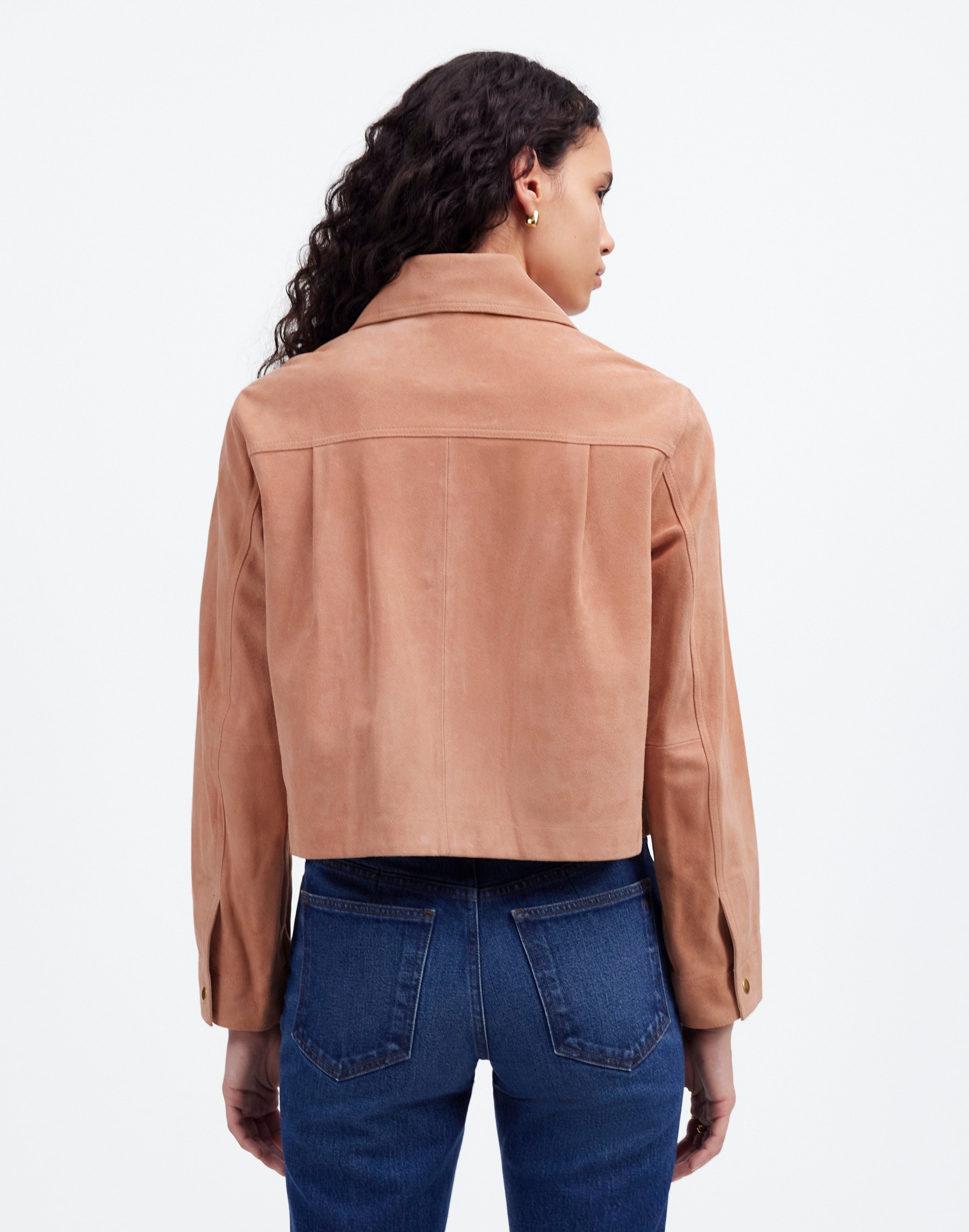 Crop Chore Jacket Suede | Madewell