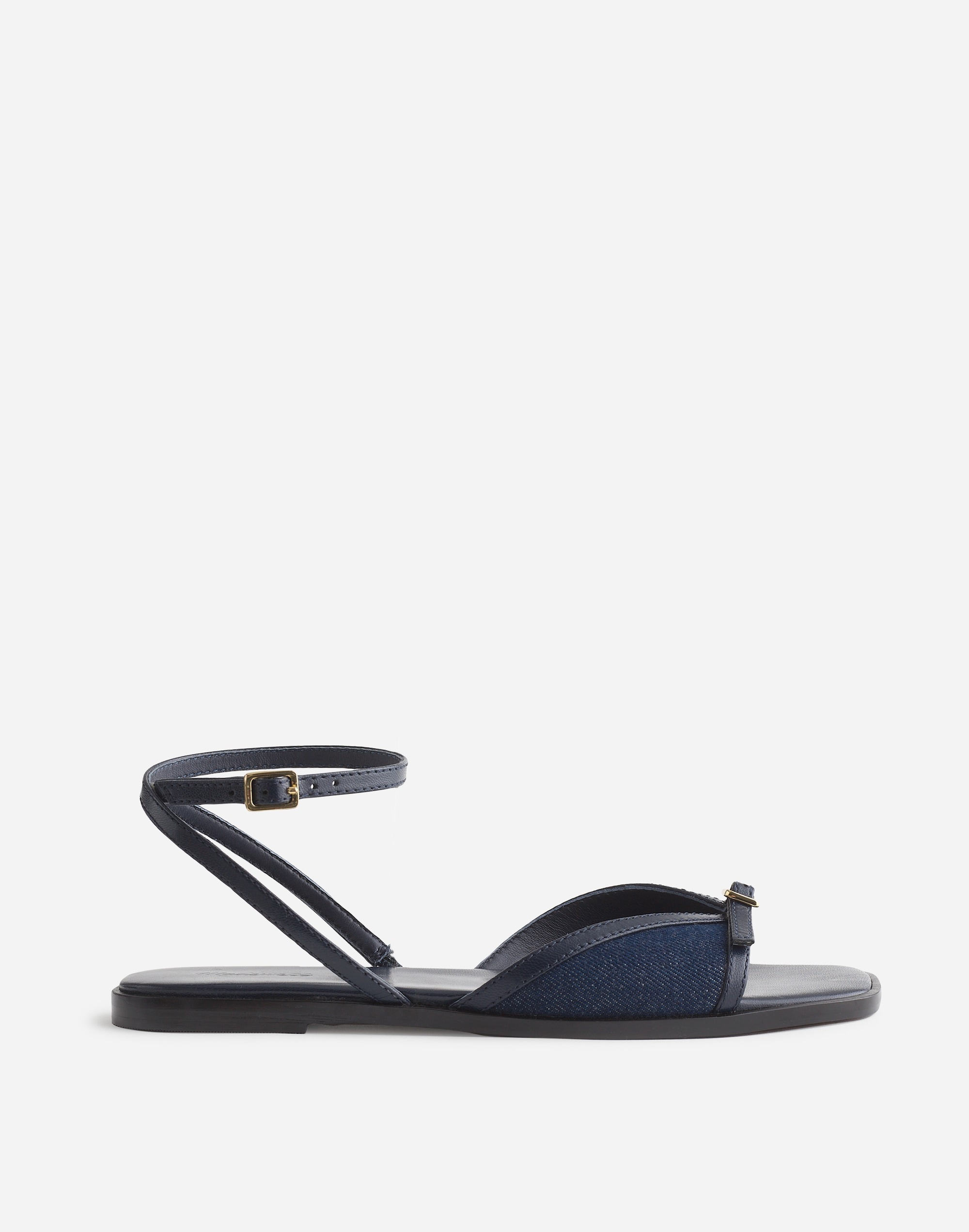 The Etta Ankle-Strap Sandals Denim | Madewell