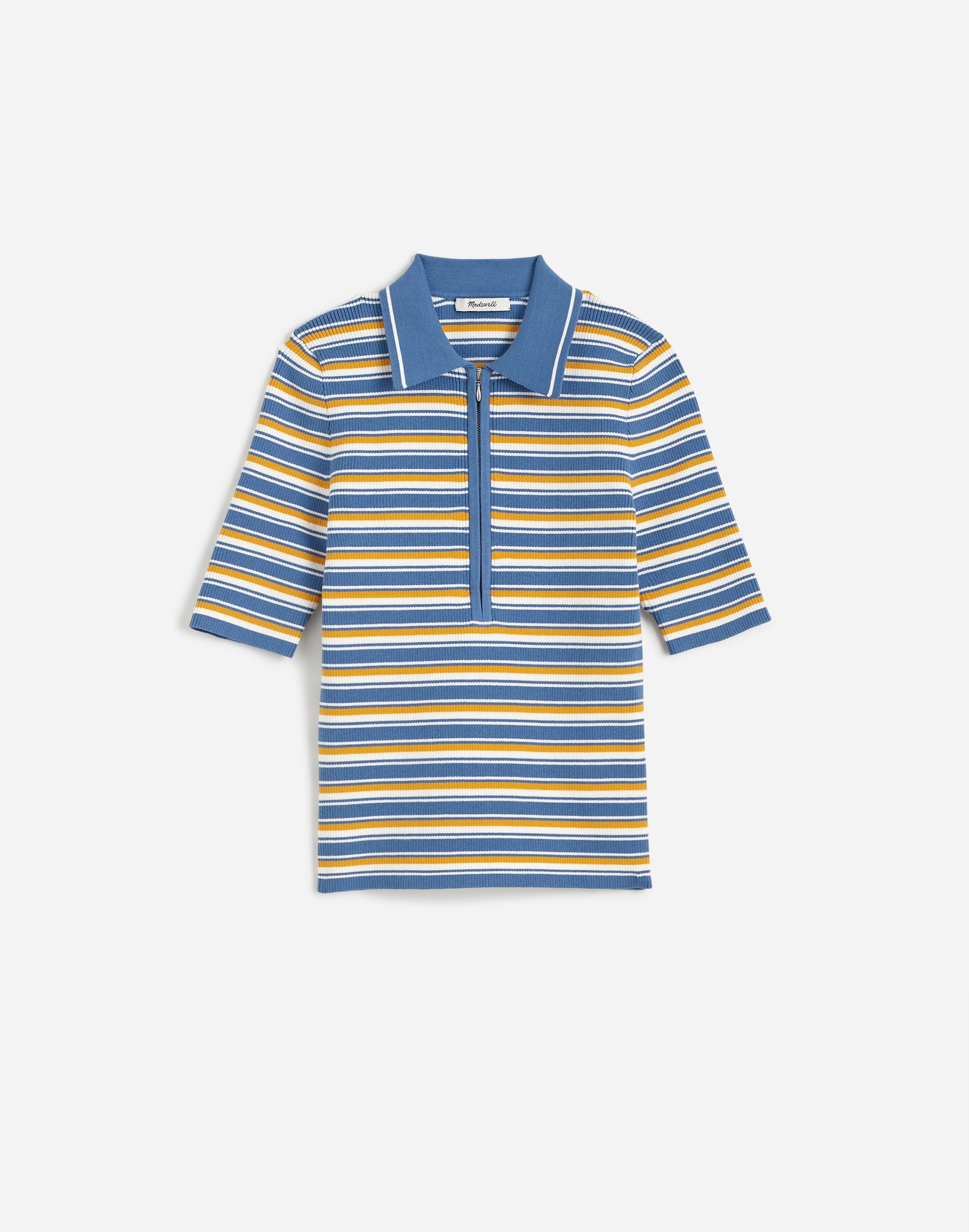 Half-Zip Johnny-Collar Polo | Madewell