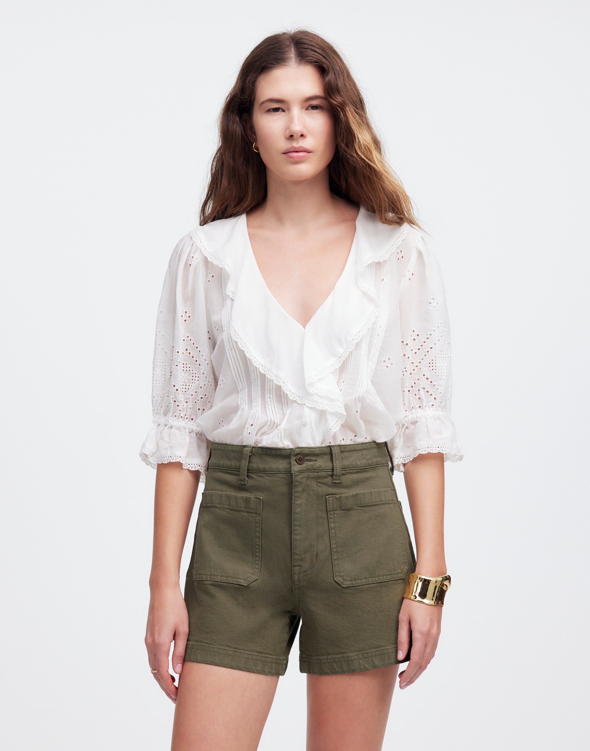 The Emmett Short Garment-Dyed Twill: Patch Pocket Edition | Madewell