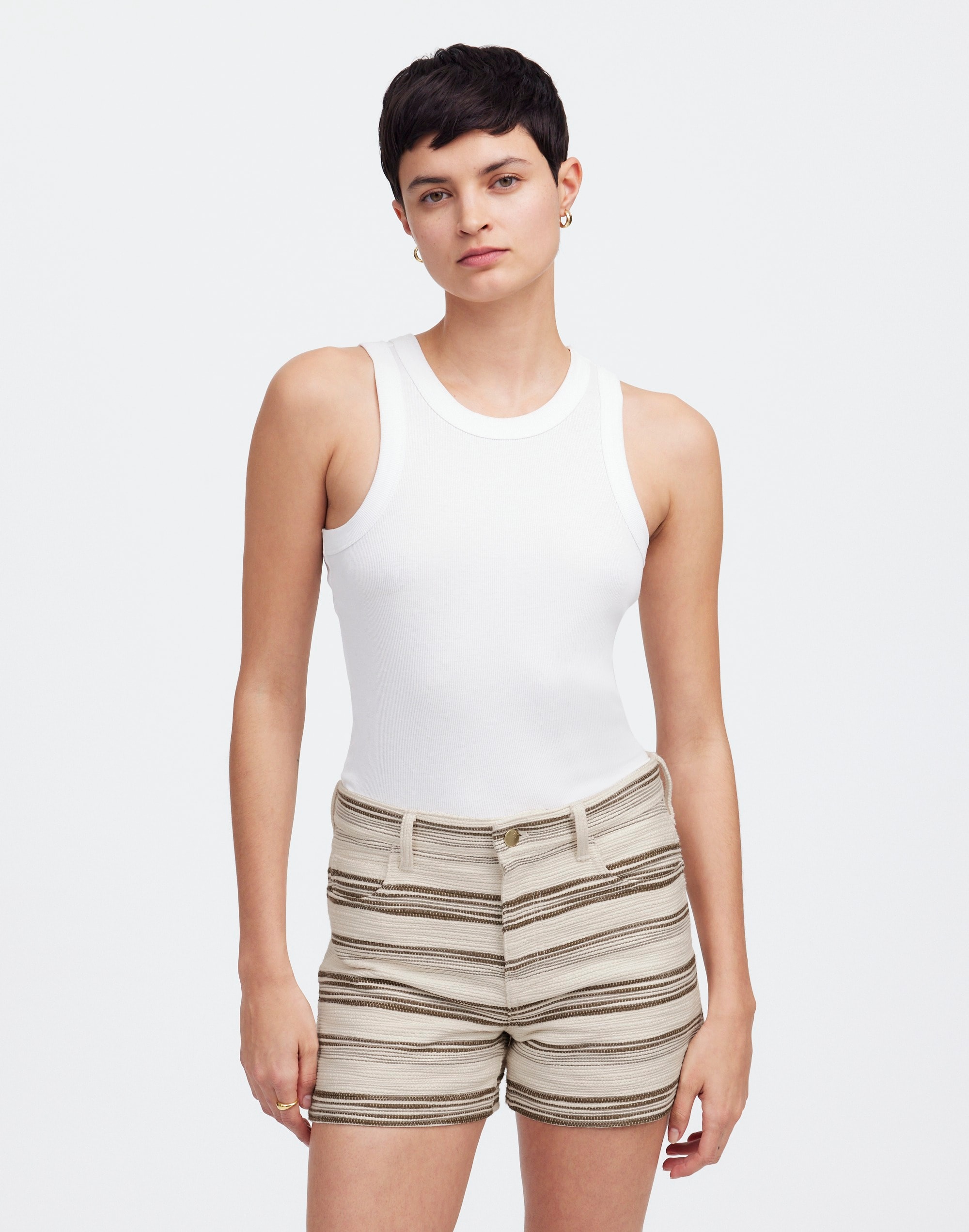 Shorts Striped Tweed | Madewell