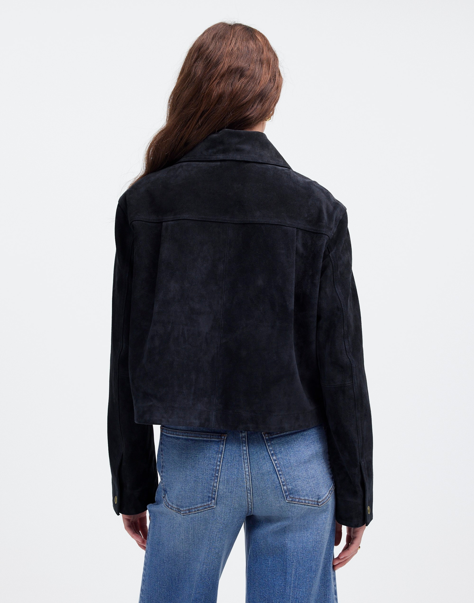 Crop Chore Jacket Suede | Madewell