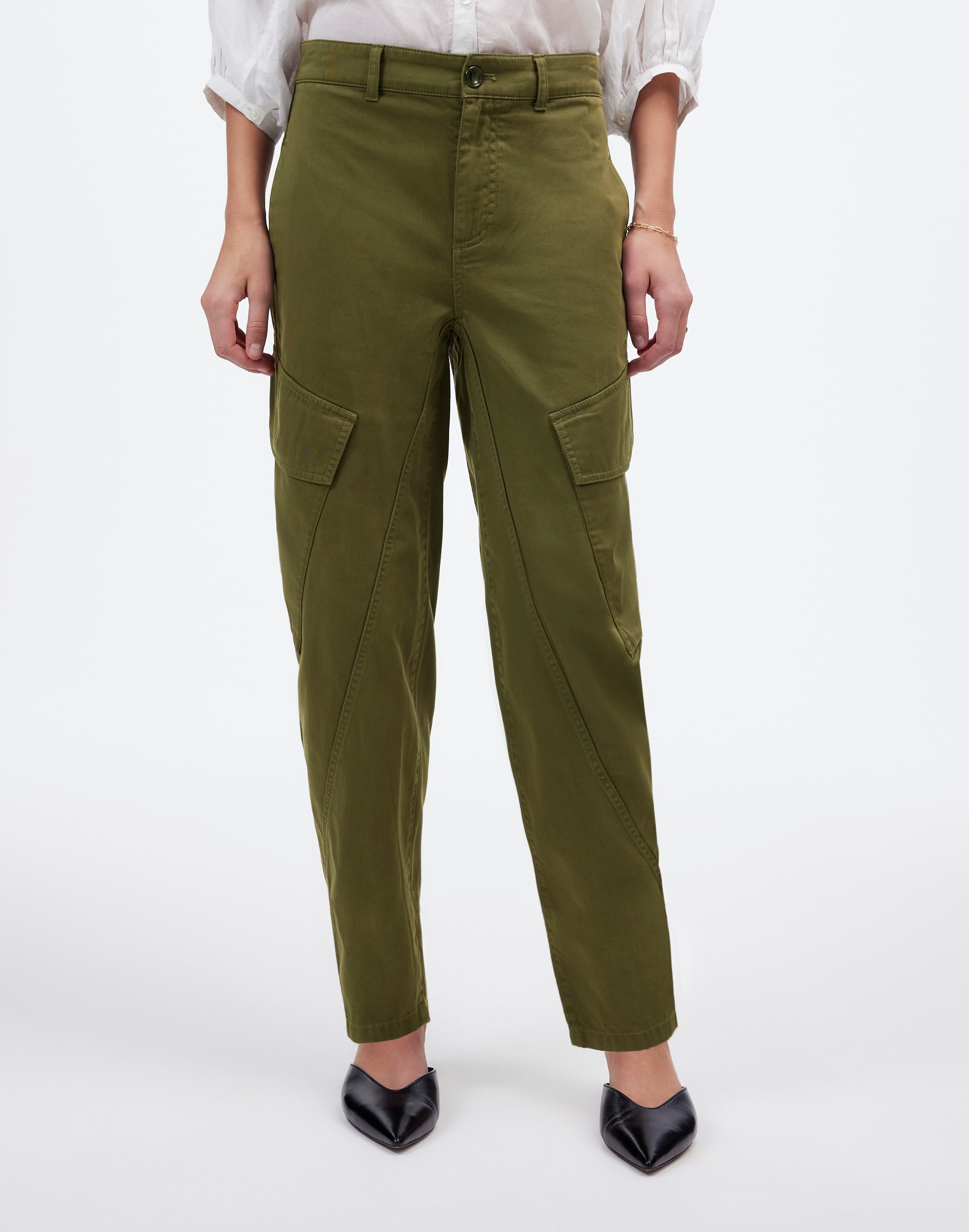 The Petite Barrel-Leg Utility Pant Garment-Dyed Twill | Madewell