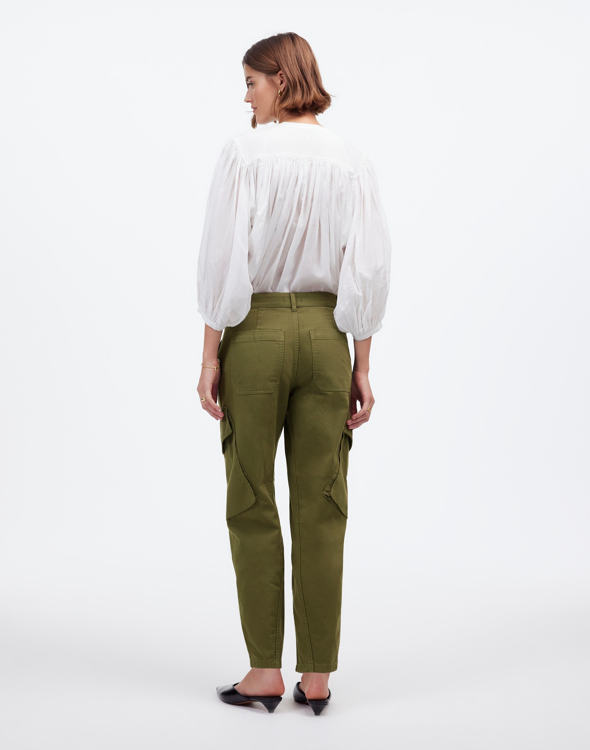 The Petite Barrel-Leg Utility Pant Garment-Dyed Twill | Madewell